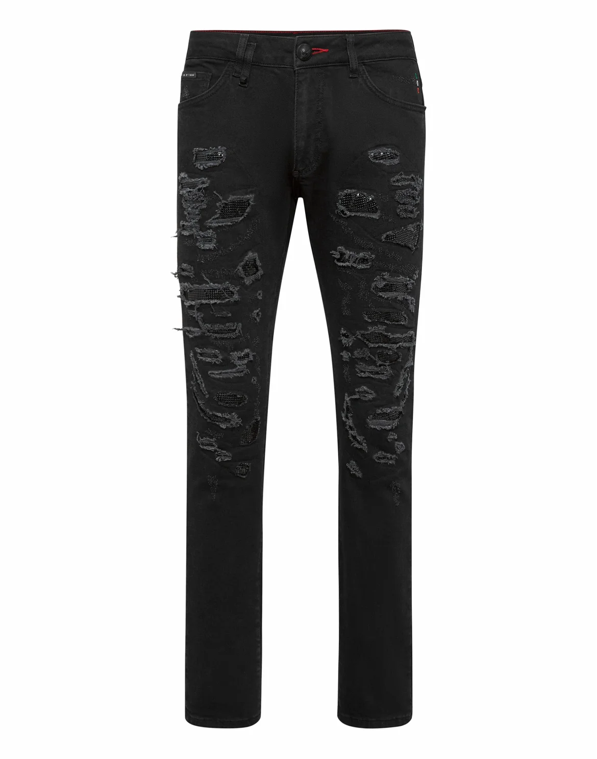 Denim Trousers Slim Fit, цвет: Черный
