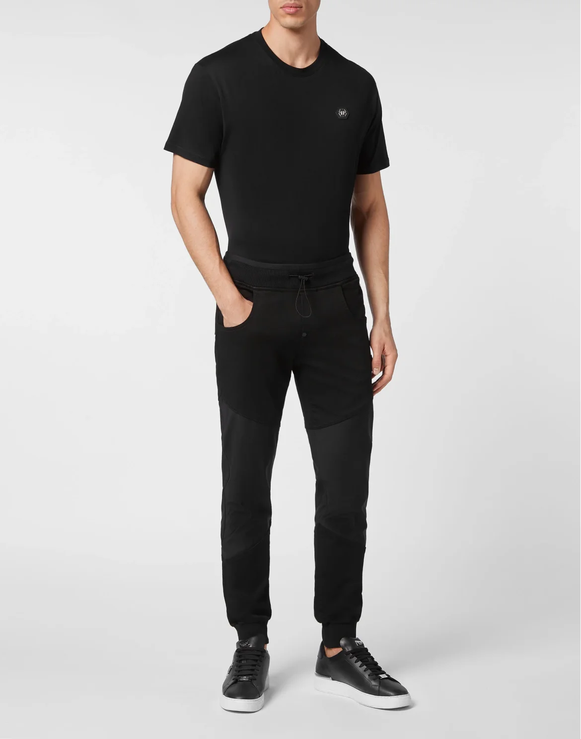 Denim Jogging Trousers Constructed, цвет: Черный