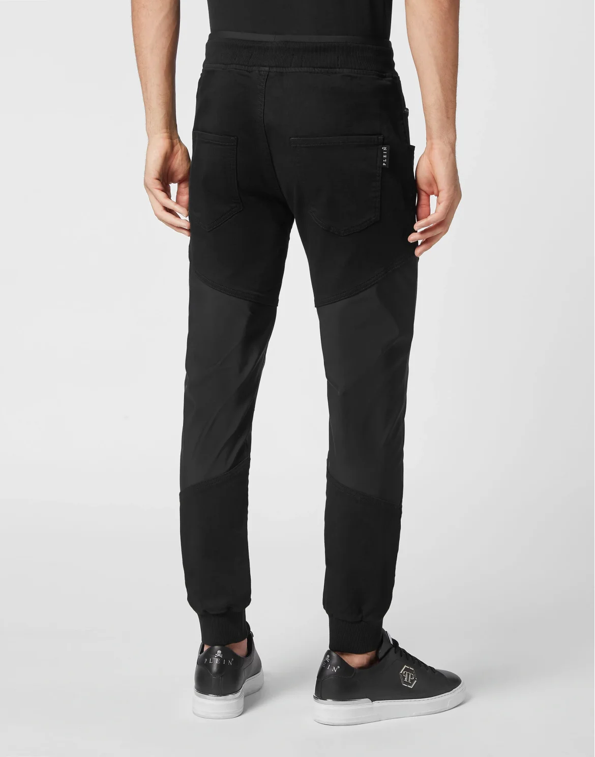 Denim Jogging Trousers Constructed, цвет: Черный
