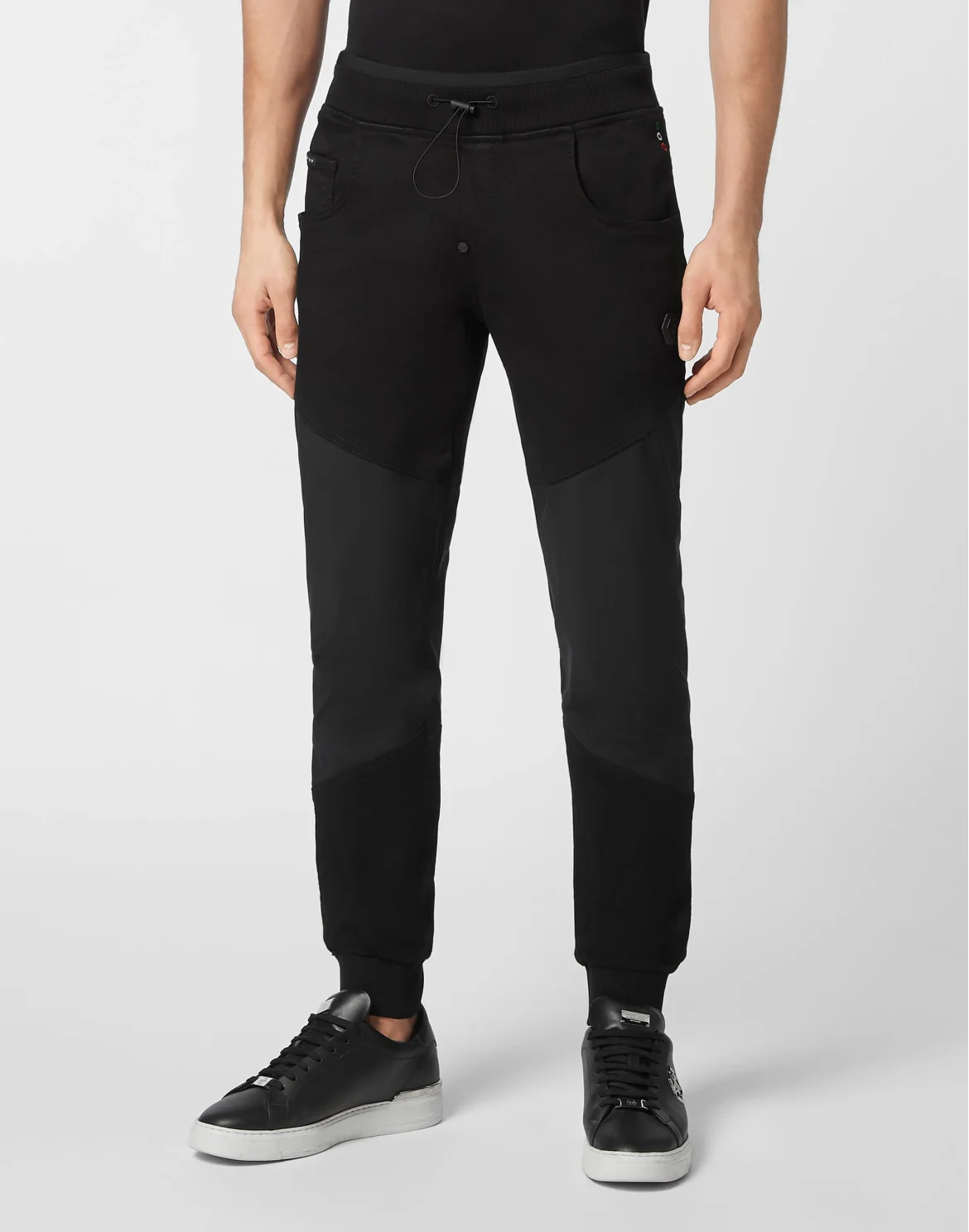 Denim Jogging Trousers Constructed, цвет: Черный