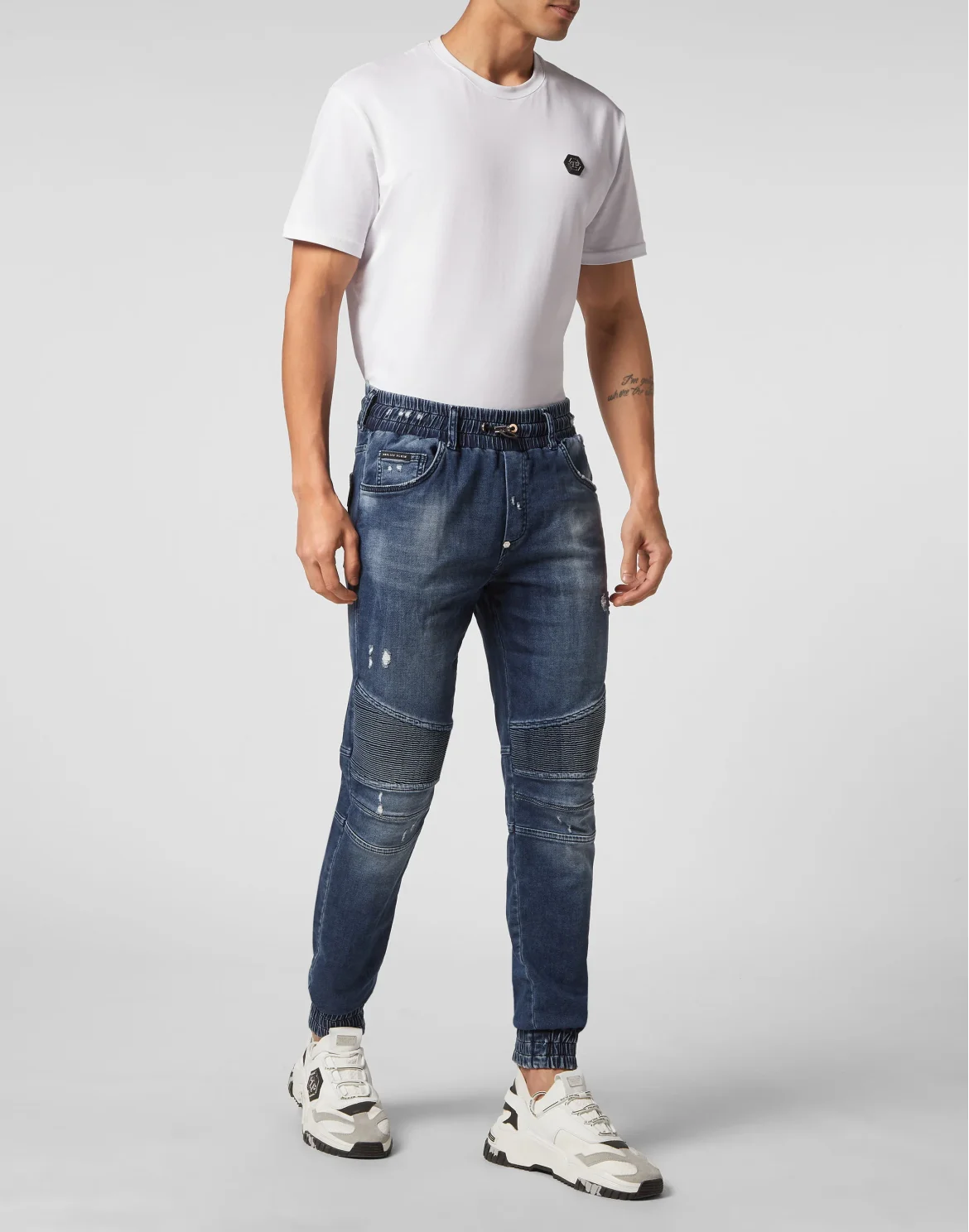 Denim Jogging Trousers, цвет: Синий