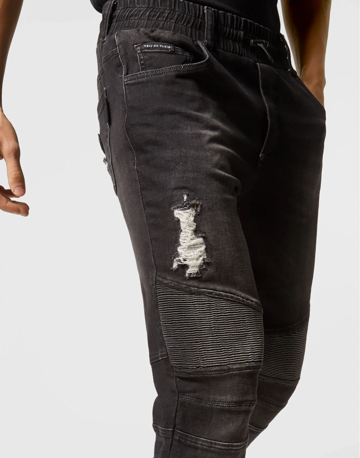 Denim Jogging Trousers, цвет: Черный