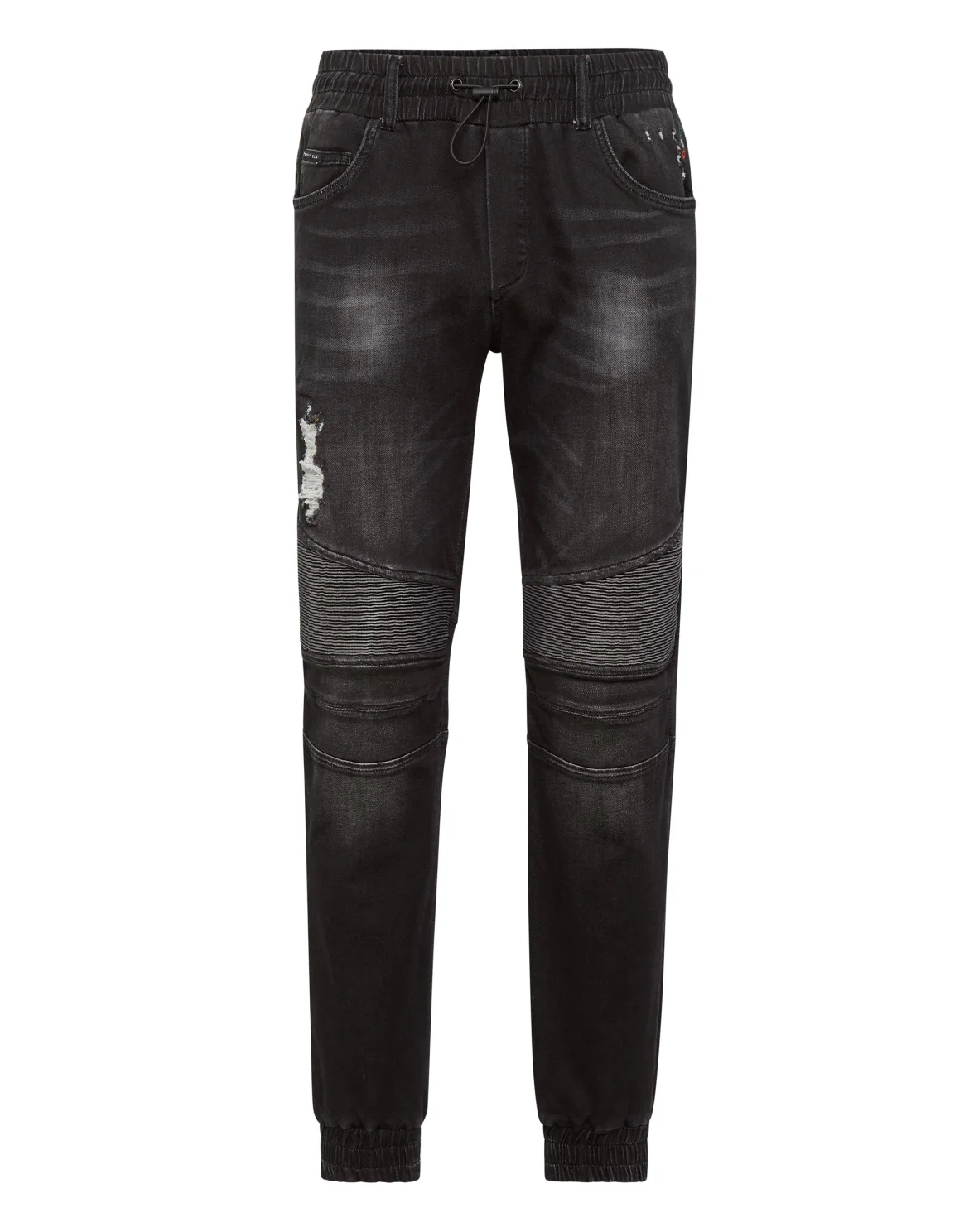 Denim Jogging Trousers, цвет: Черный