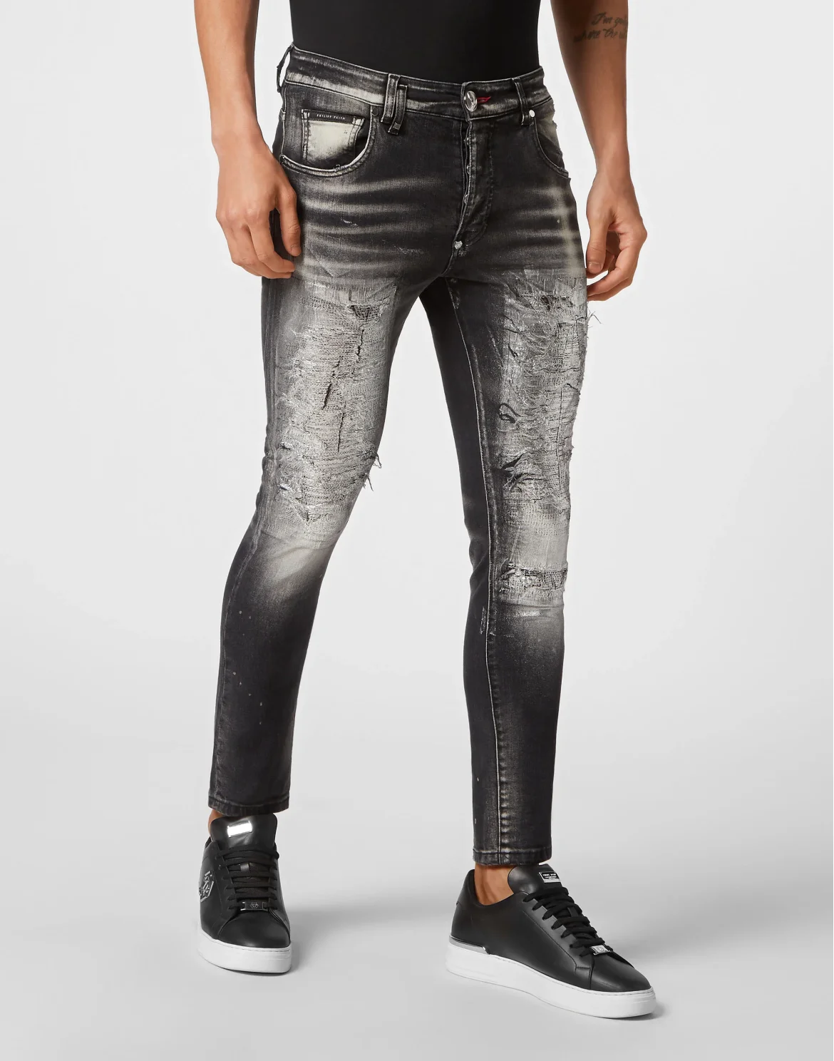 Denim Trousers Skinny Fit, цвет: Черный