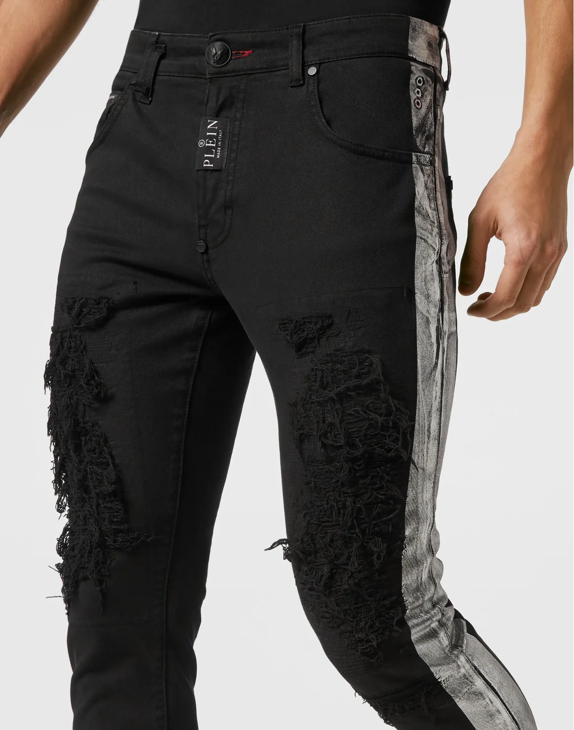 Denim Trousers Skinny Fit, цвет: Черный