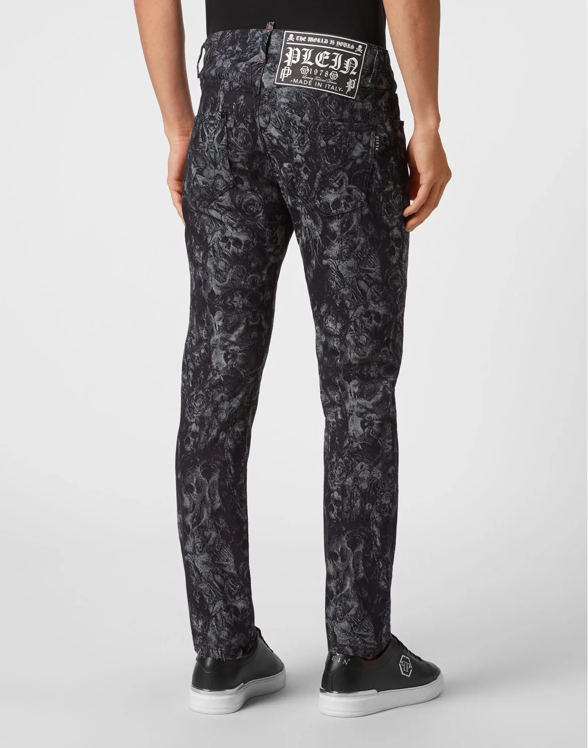 Denim Trousers Super Straight Cut Fit Tattoo, цвет: Черный