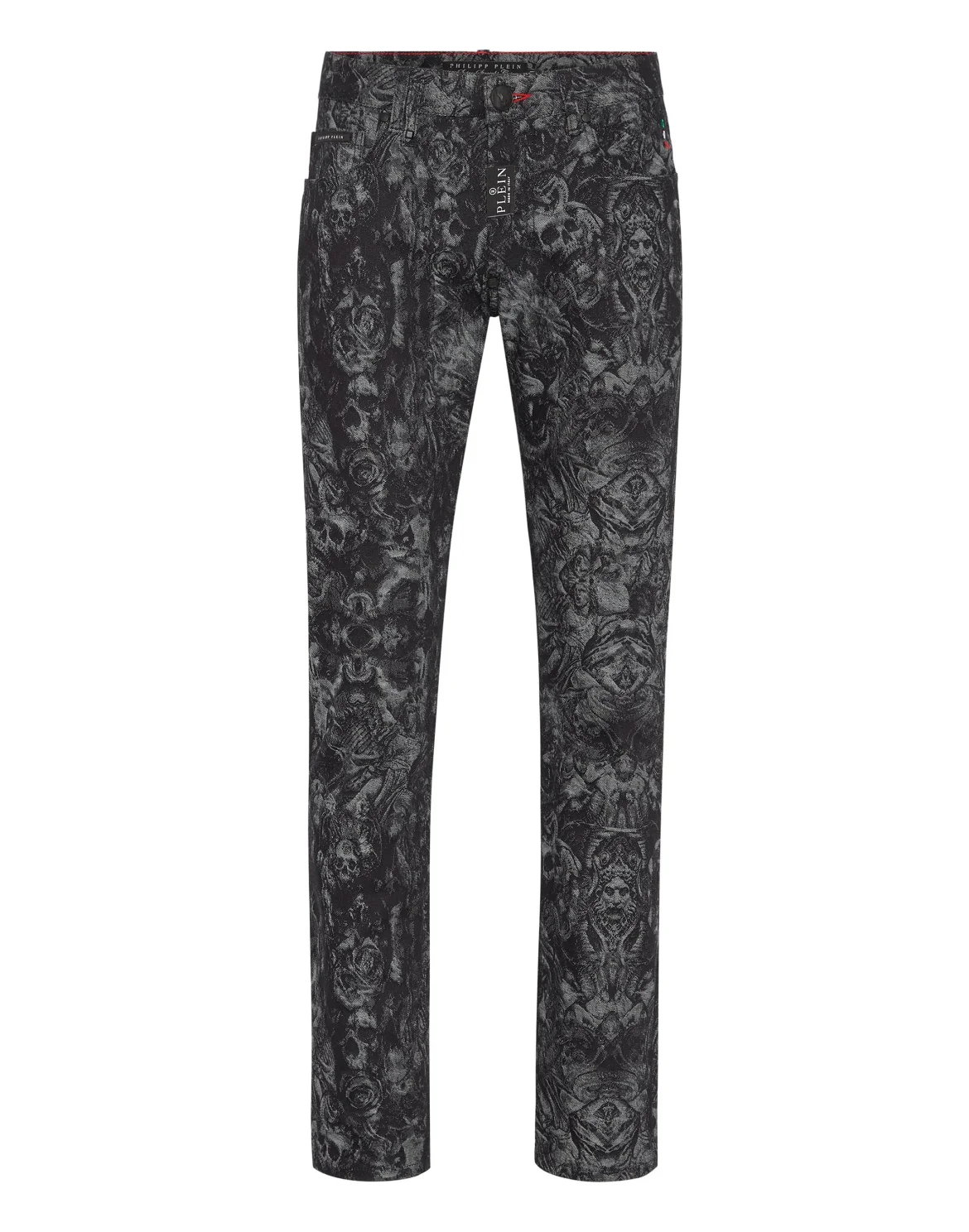 Denim Trousers Super Straight Cut Fit Tattoo, цвет: Черный