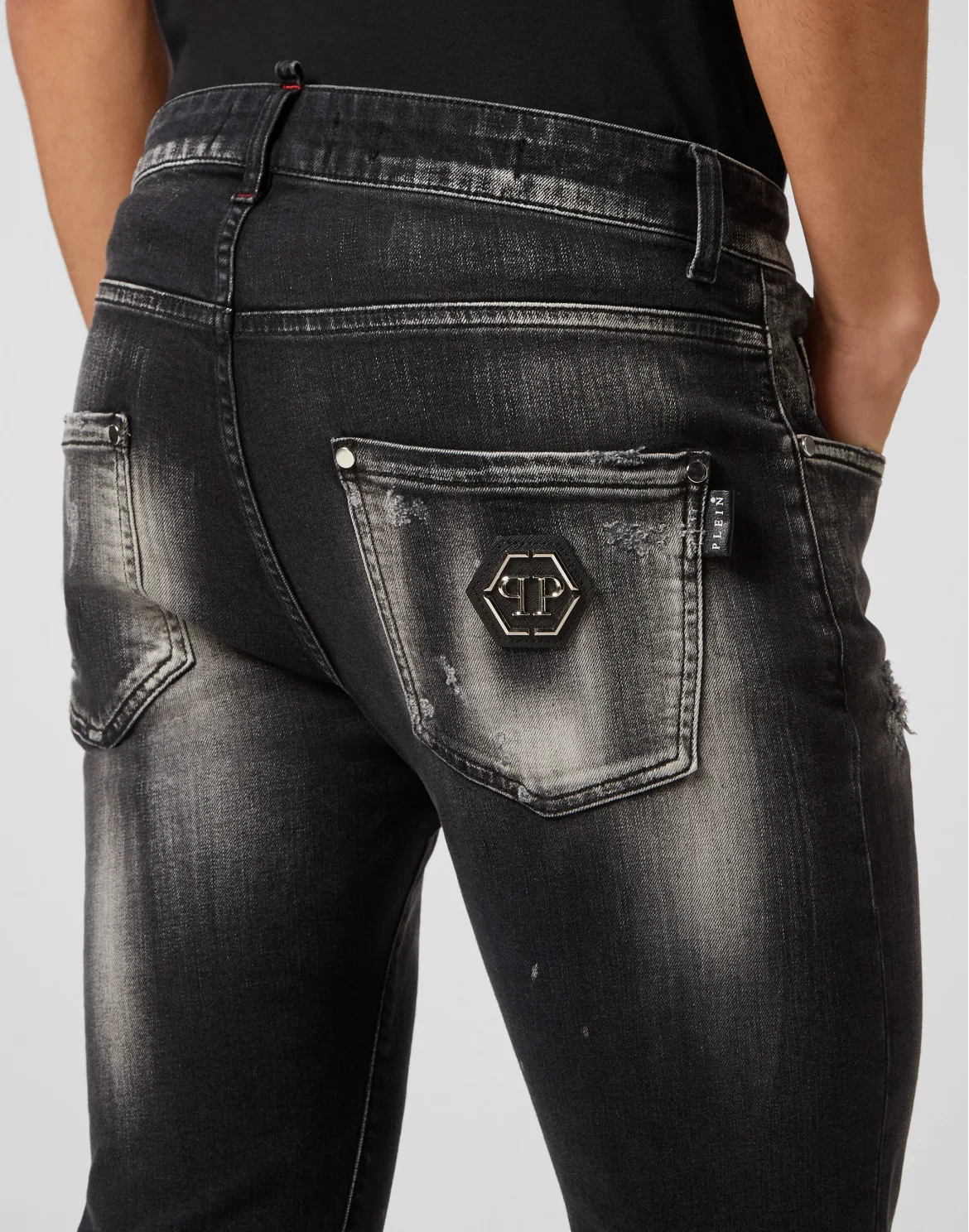 Denim Trousers Super Straight Cut Fit, цвет: Черный