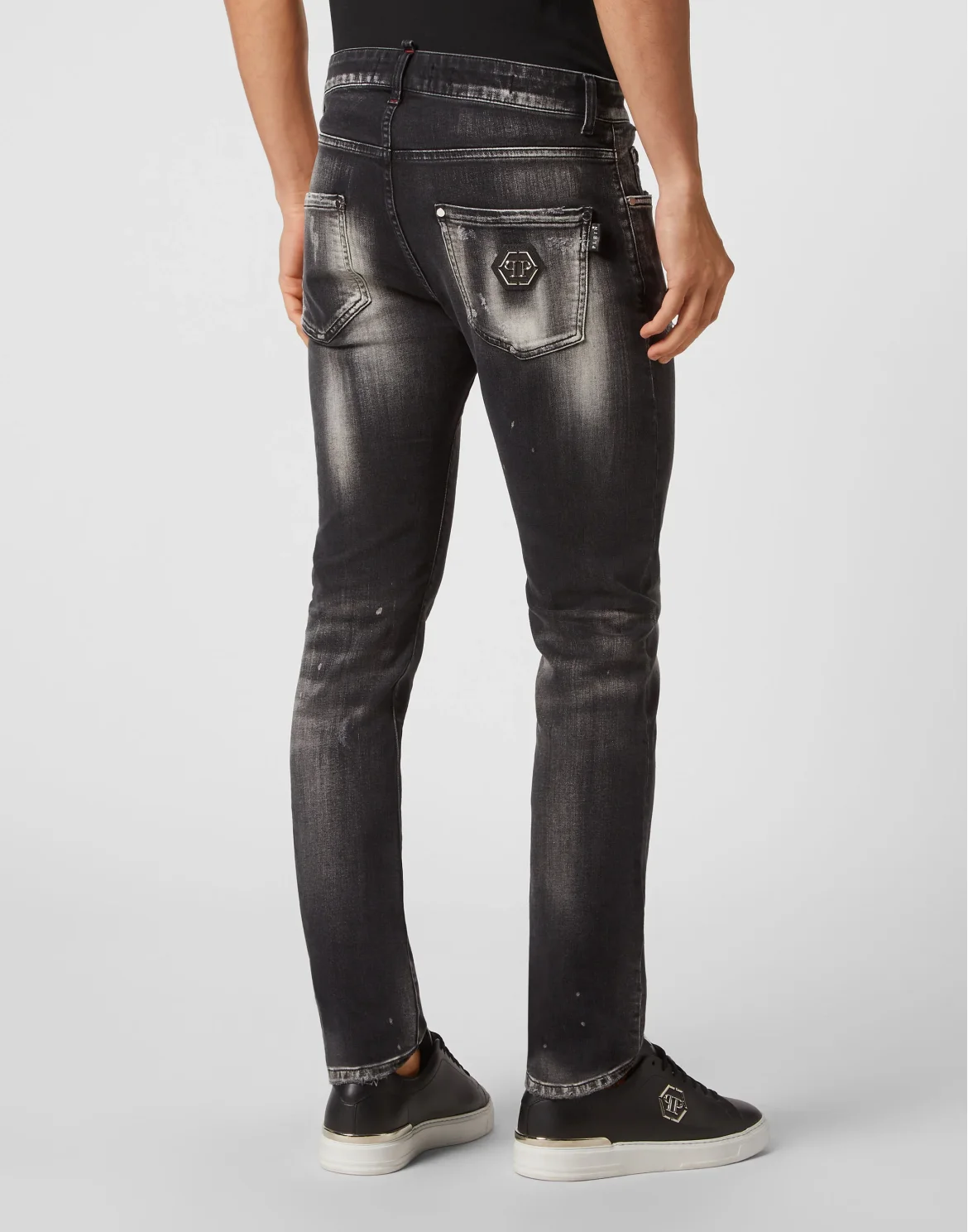 Denim Trousers Super Straight Cut Fit, цвет: Черный