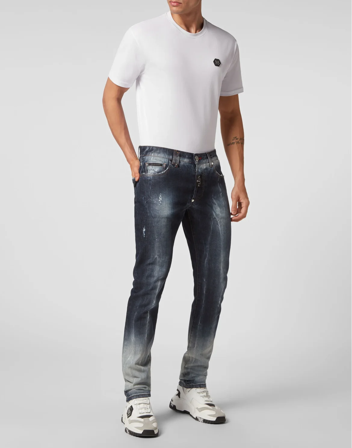Denim Trousers Super Straight Cut Fit, цвет: Синий