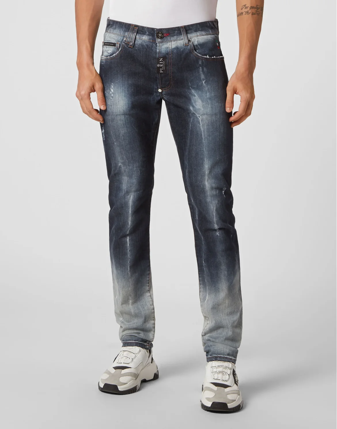 Denim Trousers Super Straight Cut Fit, цвет: Синий