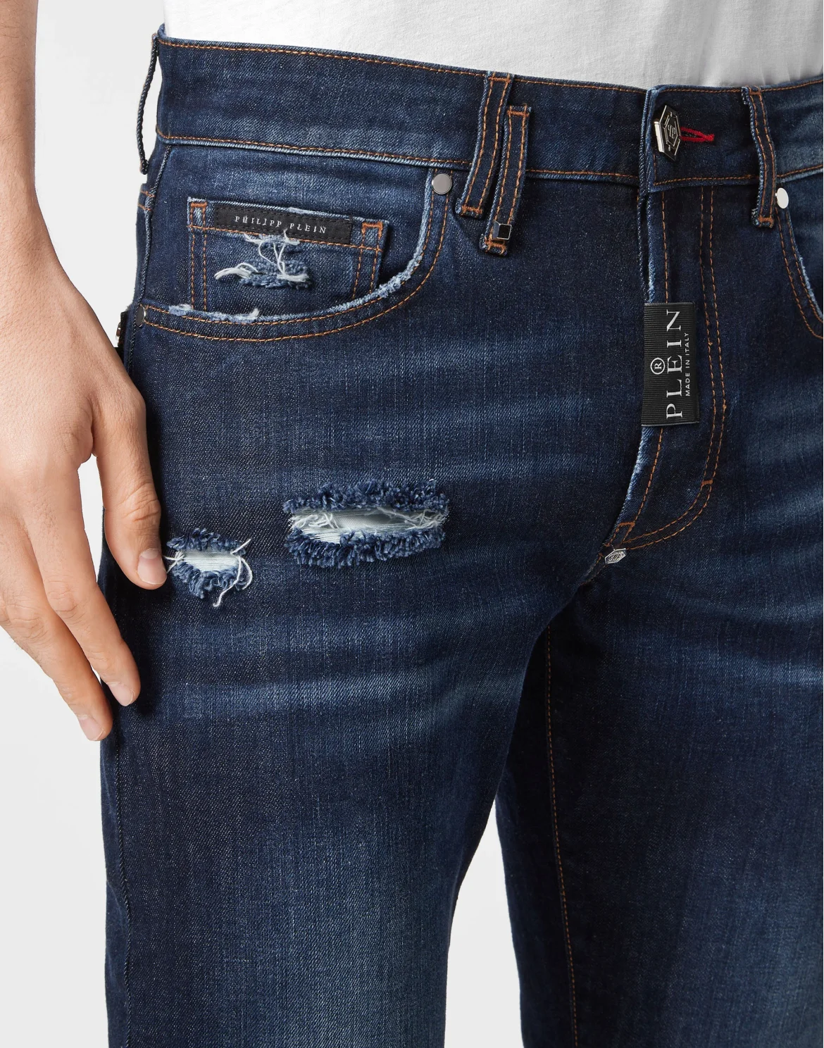 Denim Trousers Super Straight Cut Fit, цвет: Синий