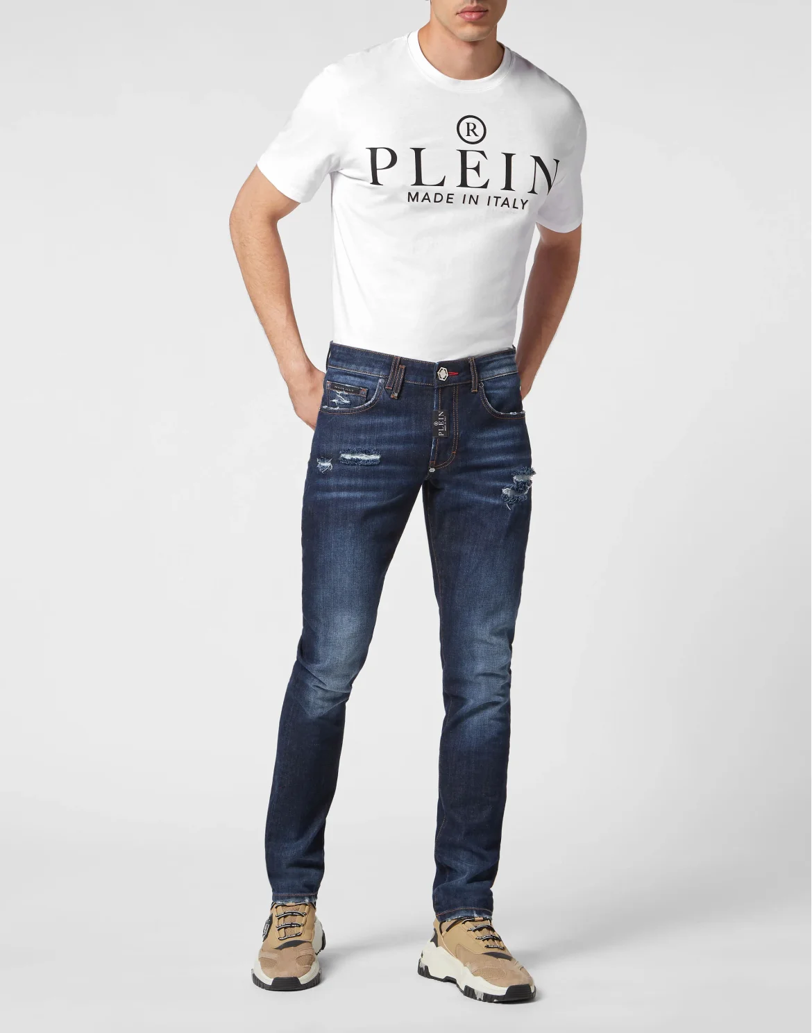 Denim Trousers Super Straight Cut Fit, цвет: Синий