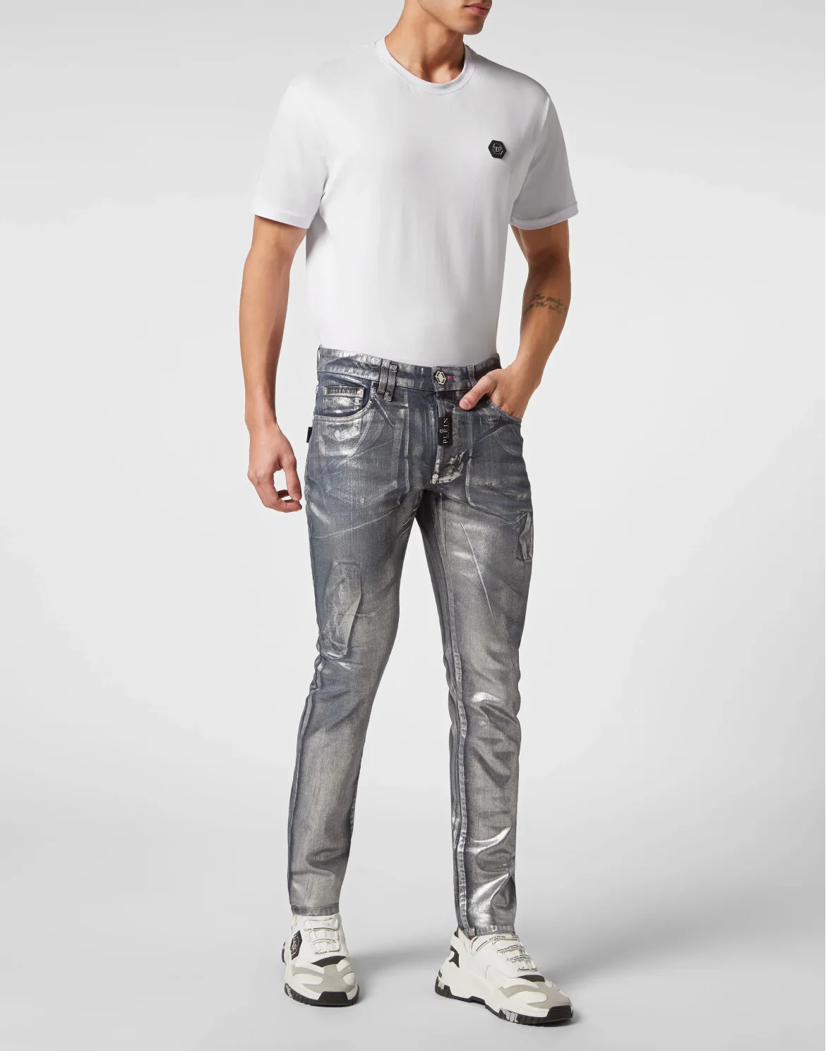Denim Trousers Super Straight Cut Fit, цвет: Синий