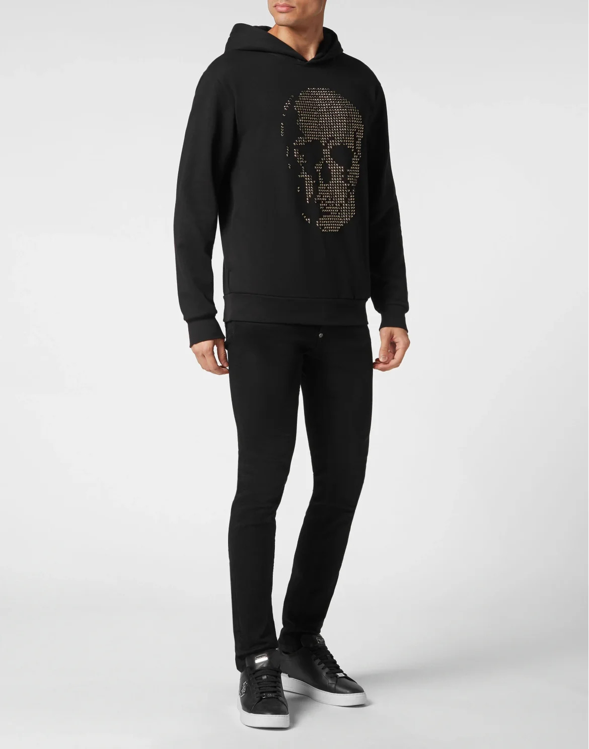Hoodie Sweatshirt Skull strass, цвет: Черный