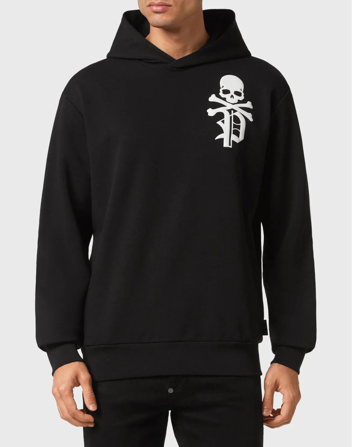 Hoodie Sweatshirt Gothic Plein, цвет: Черный