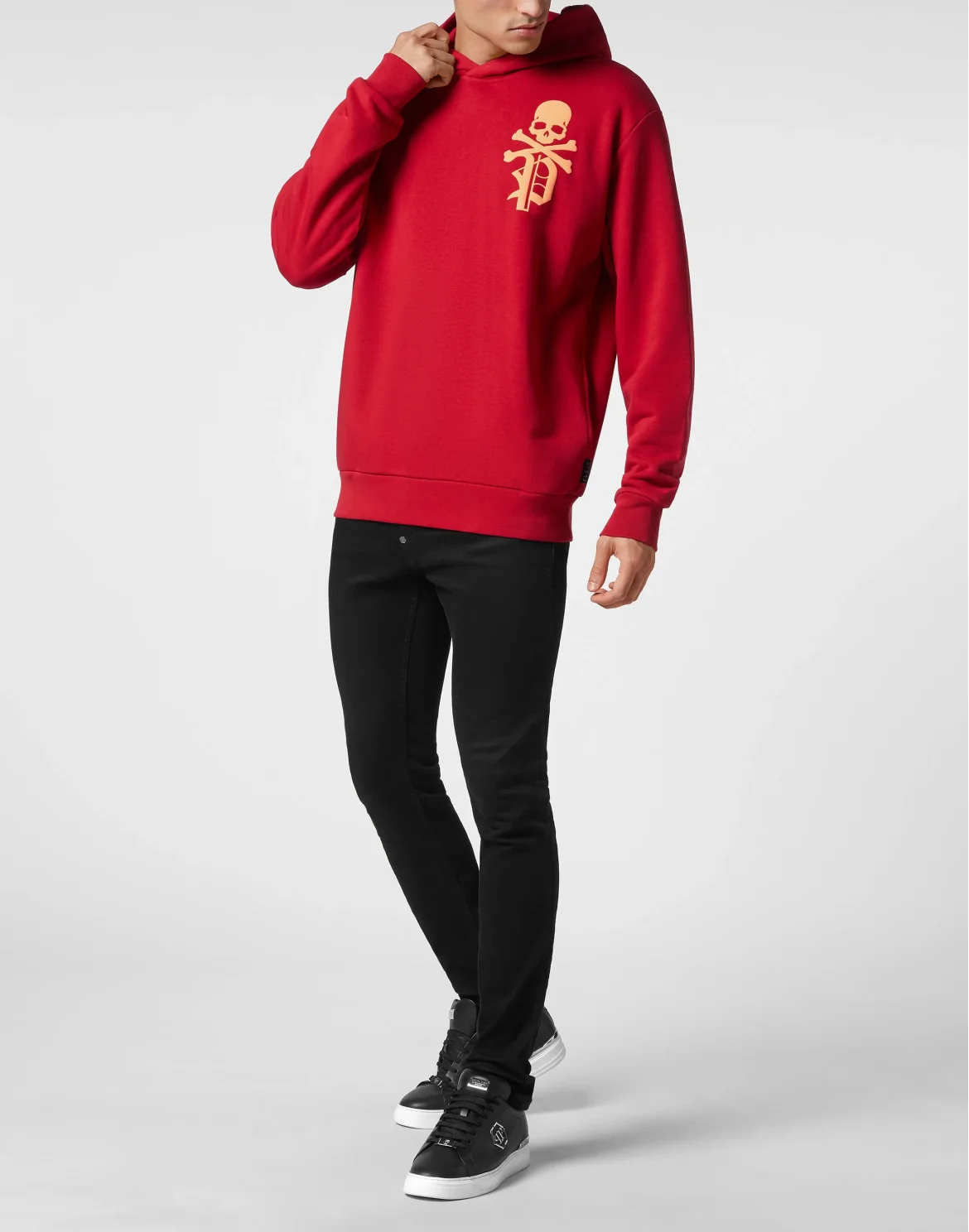 Hoodie Sweatshirt Gothic Plein, цвет: Красный