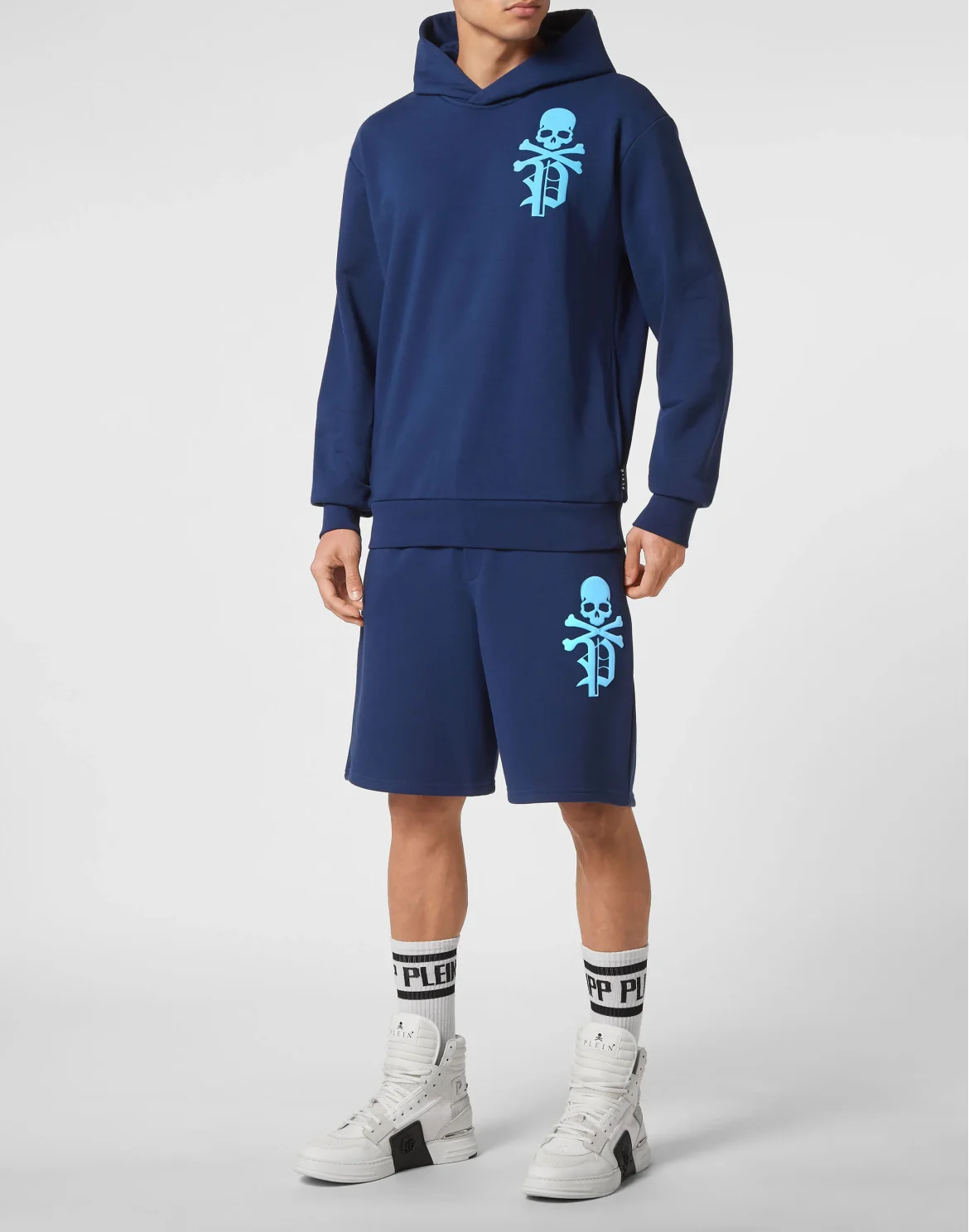 Hoodie Sweatshirt Gothic Plein, цвет: Синий