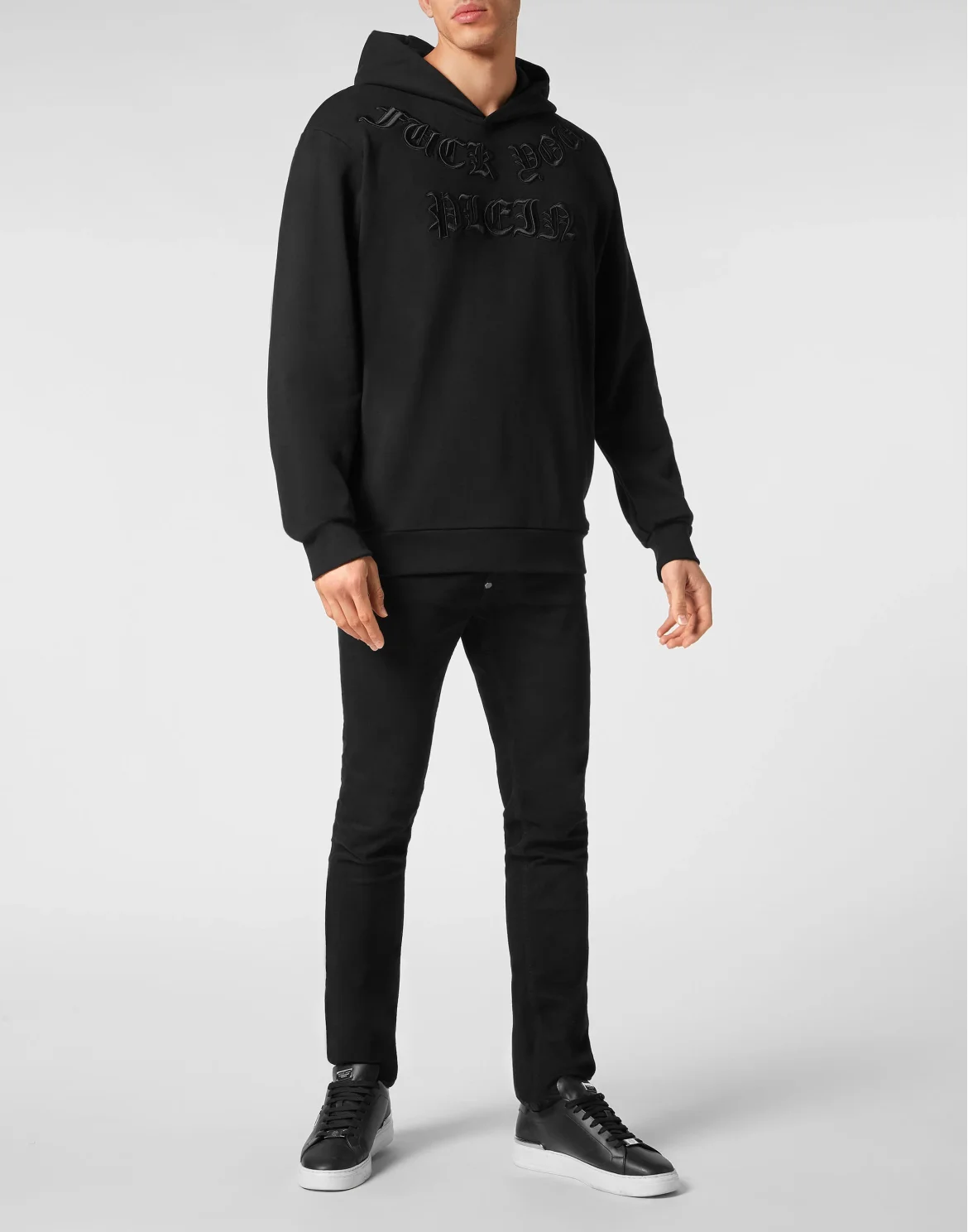 Hoodie Sweatshirt Gothic Plein, цвет: Черный