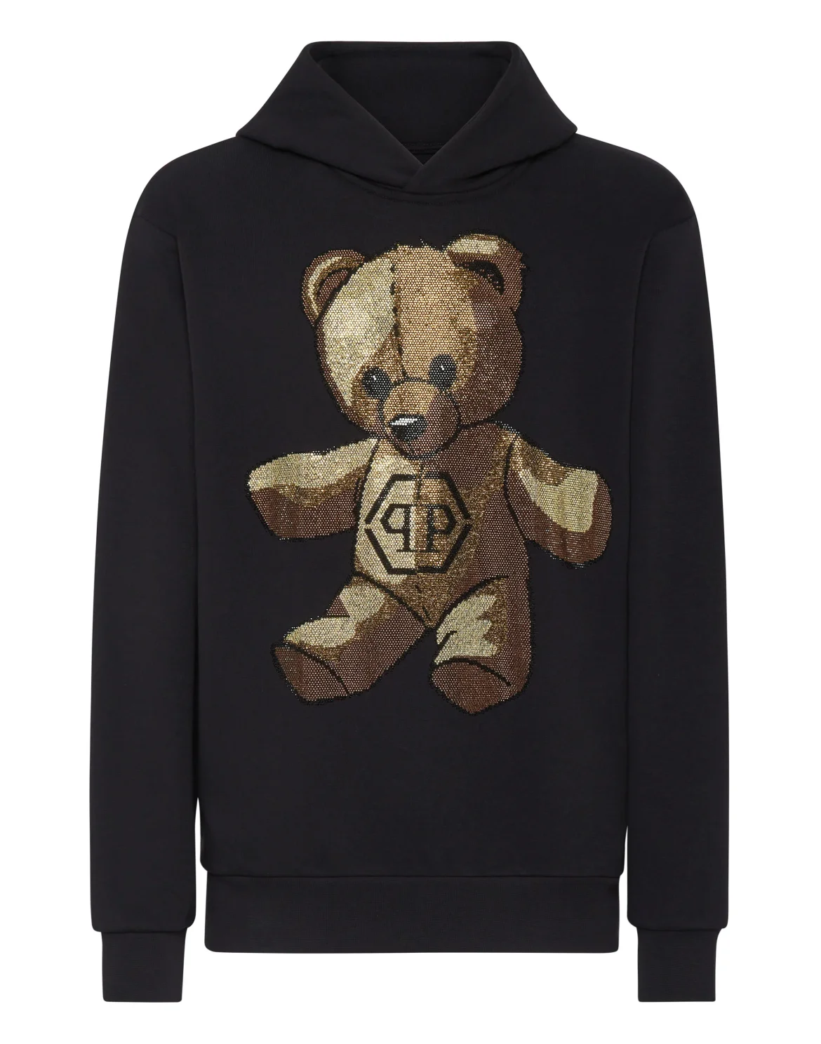 Hoodie Sweatshirt Teddy Bear, цвет: Черный