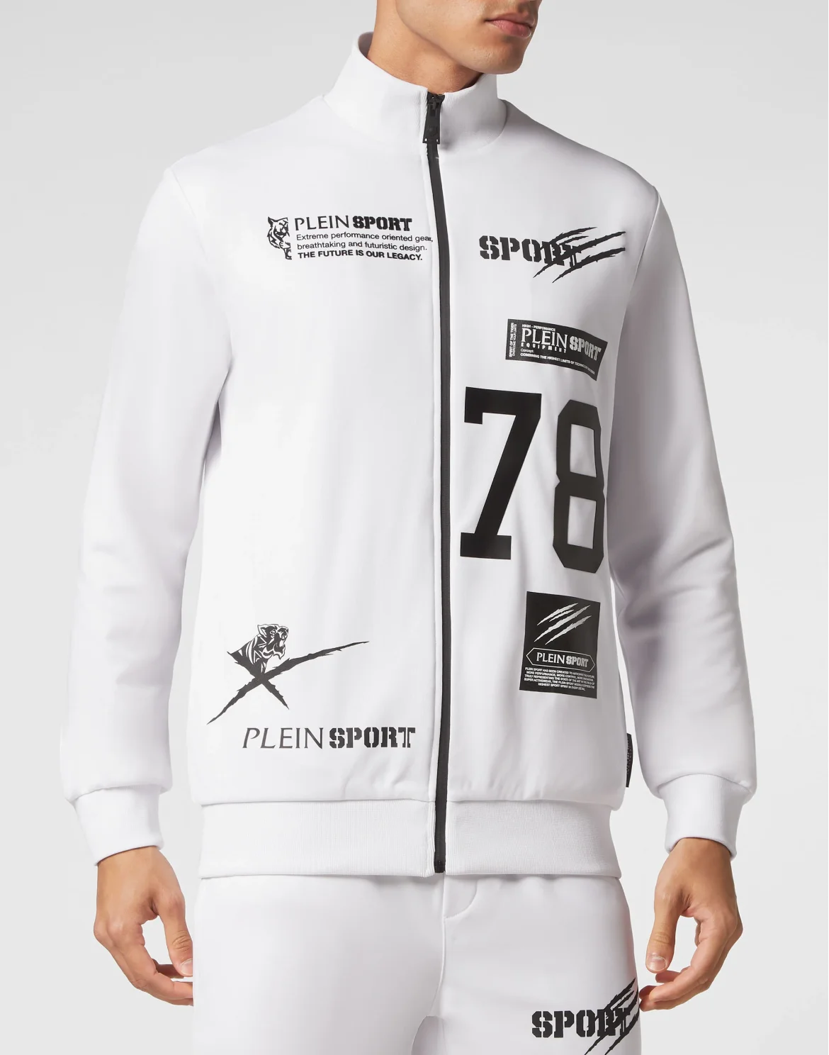 Jogging Tracksuit: Top/Trousers Multilogo, цвет: Белый