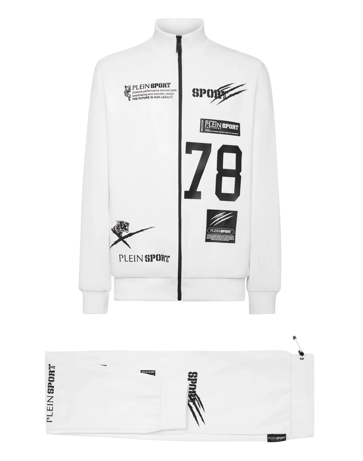 Jogging Tracksuit: Top/Trousers Multilogo, цвет: Белый