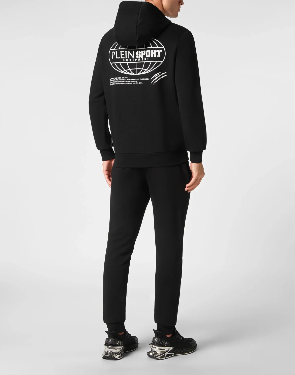 Jogging Tracksuit: Hoodie Sweatjacket/Trousers Multilogo, цвет: Черный
