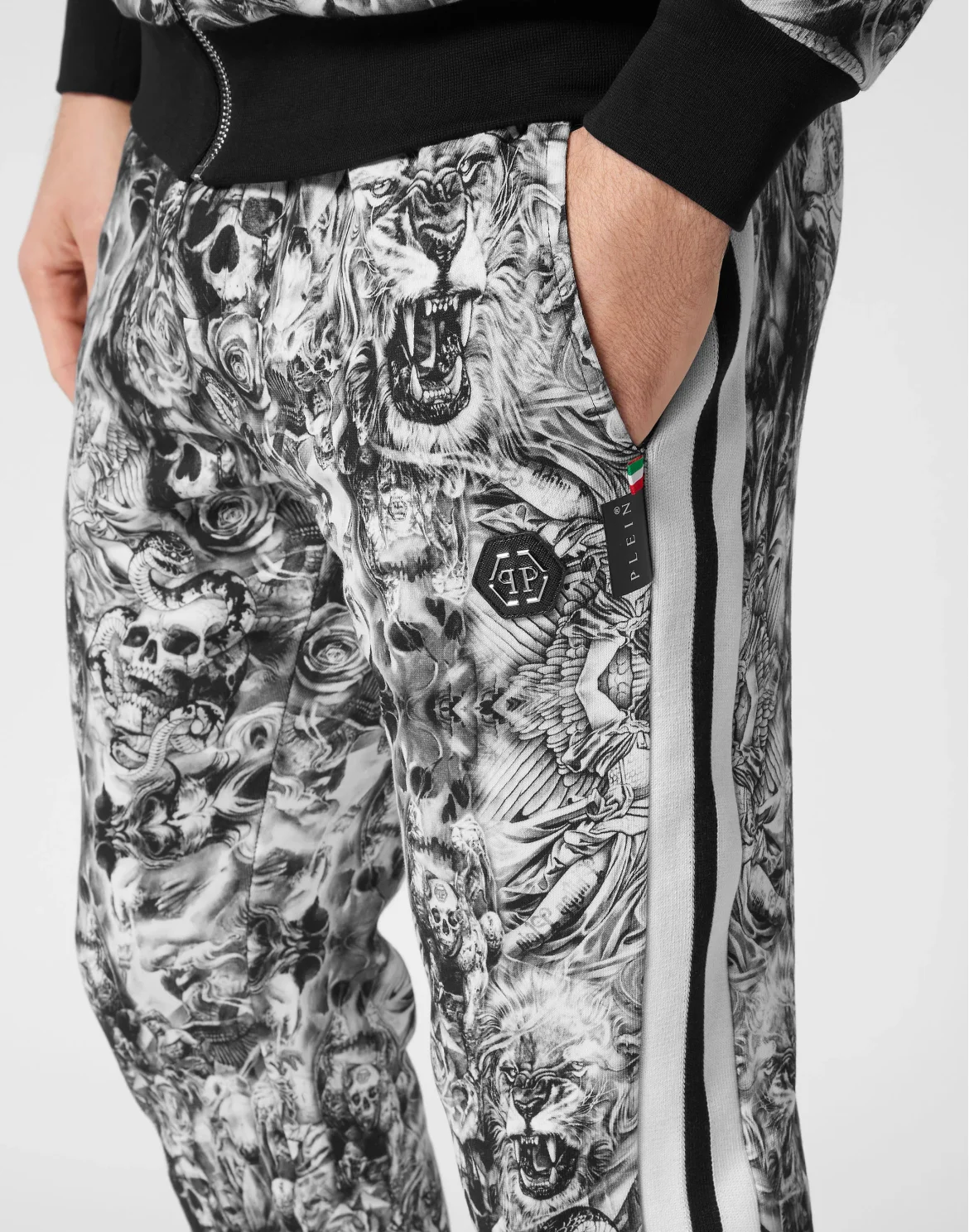 Jogging Tracksuit: Top/Trousers Tattoo, цвет: Черный