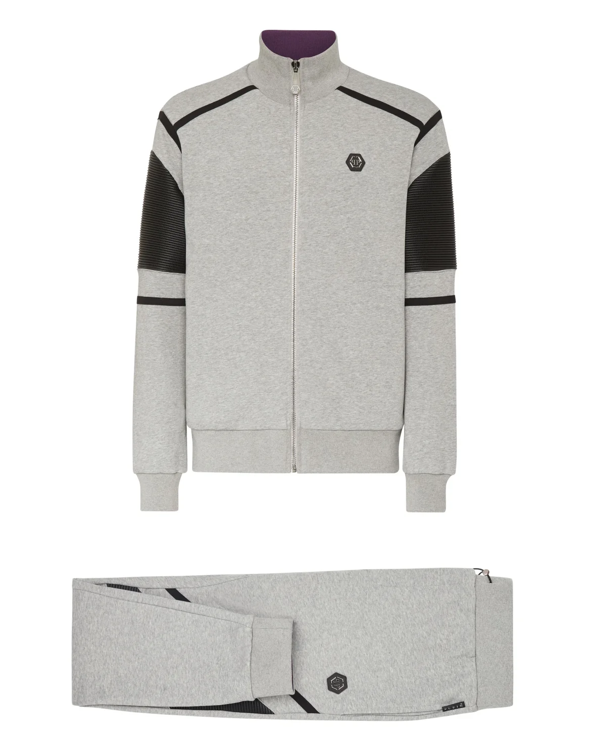 Jogging Tracksuit: Top/Trousers Constructed, цвет: Серый