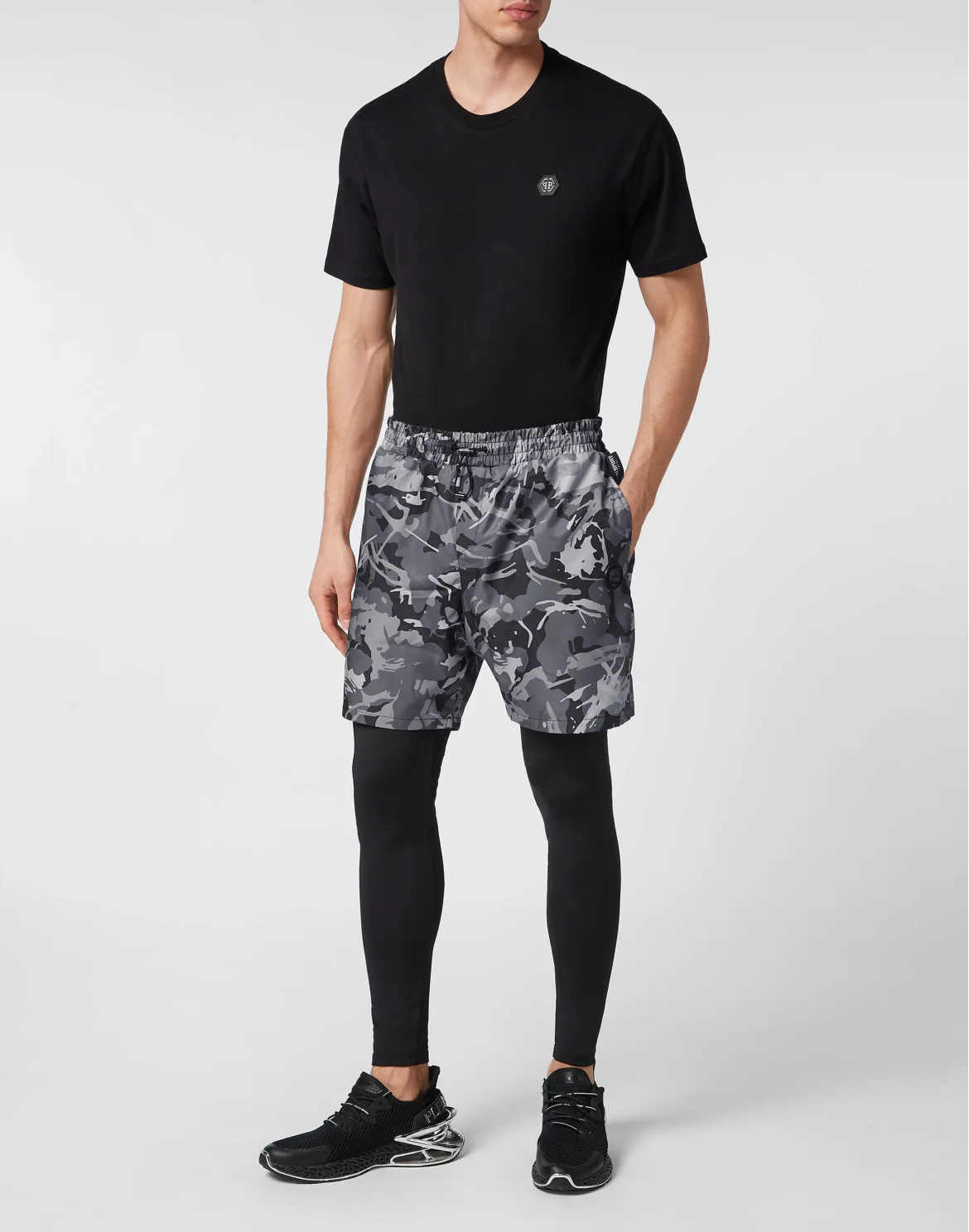 Running Pants Camouflage, цвет: Черный