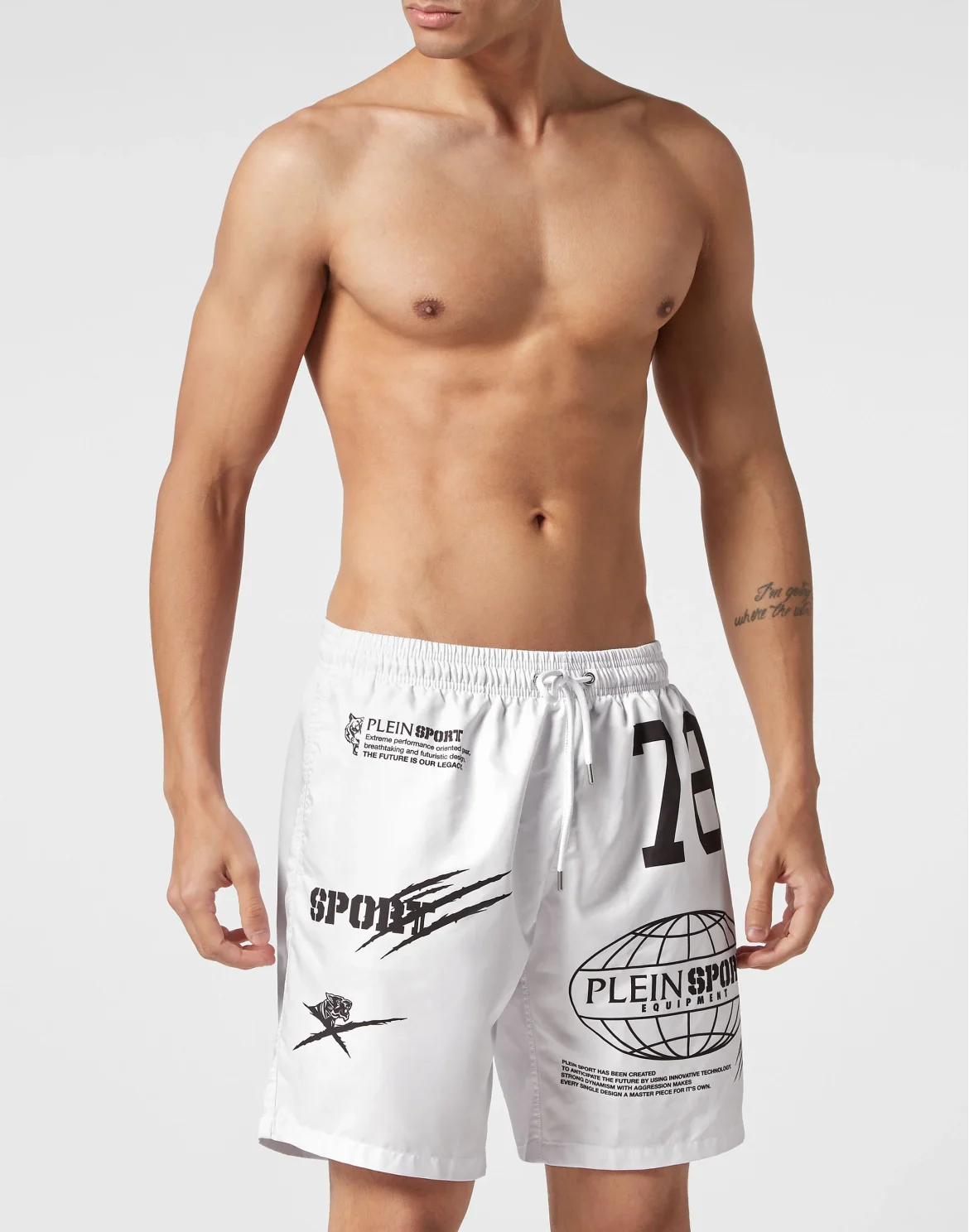 Swim-Trunks Multilogo, цвет: Белый