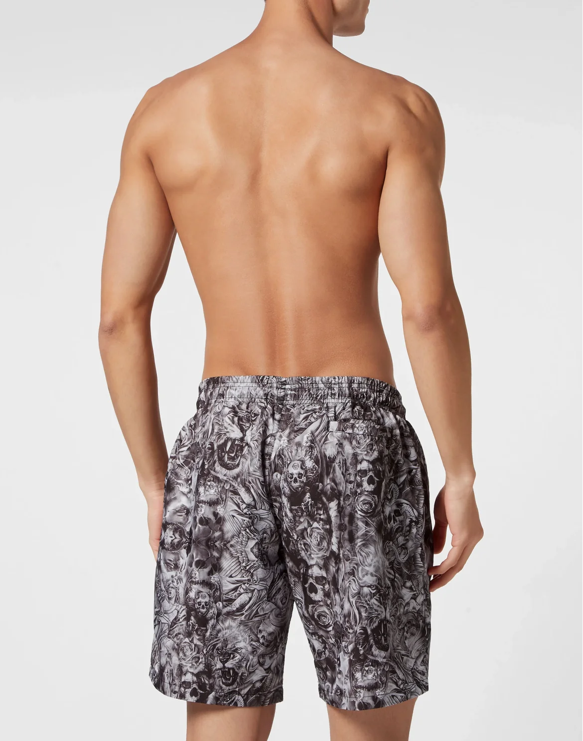 Long Swim-Trunks Tattoo, цвет: Черный