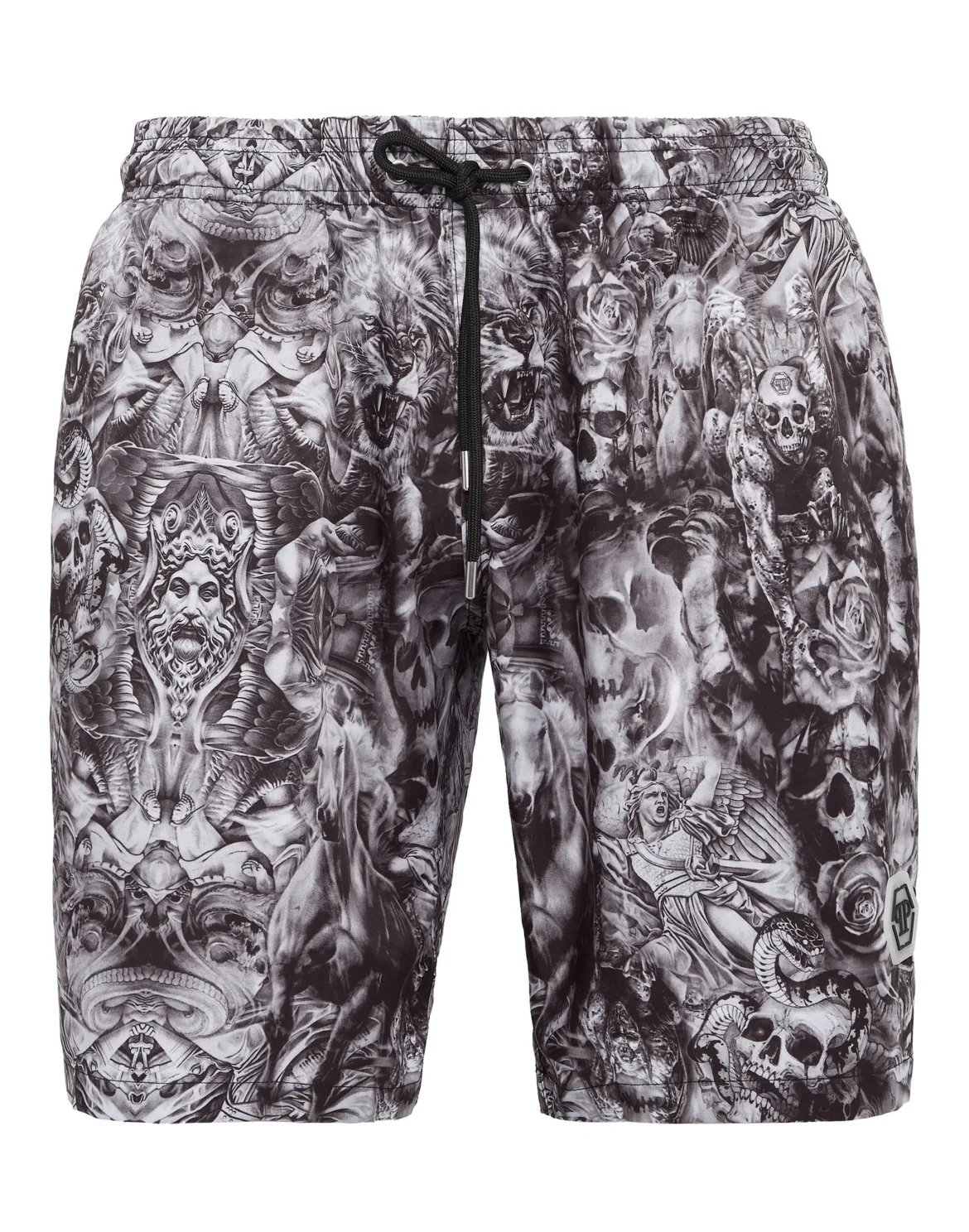 Long Swim-Trunks Tattoo, цвет: Черный