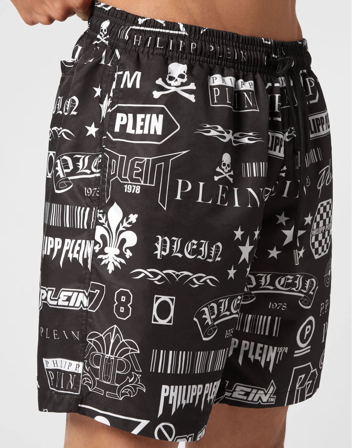 Long Swim-Trunks Logos, цвет: Черный