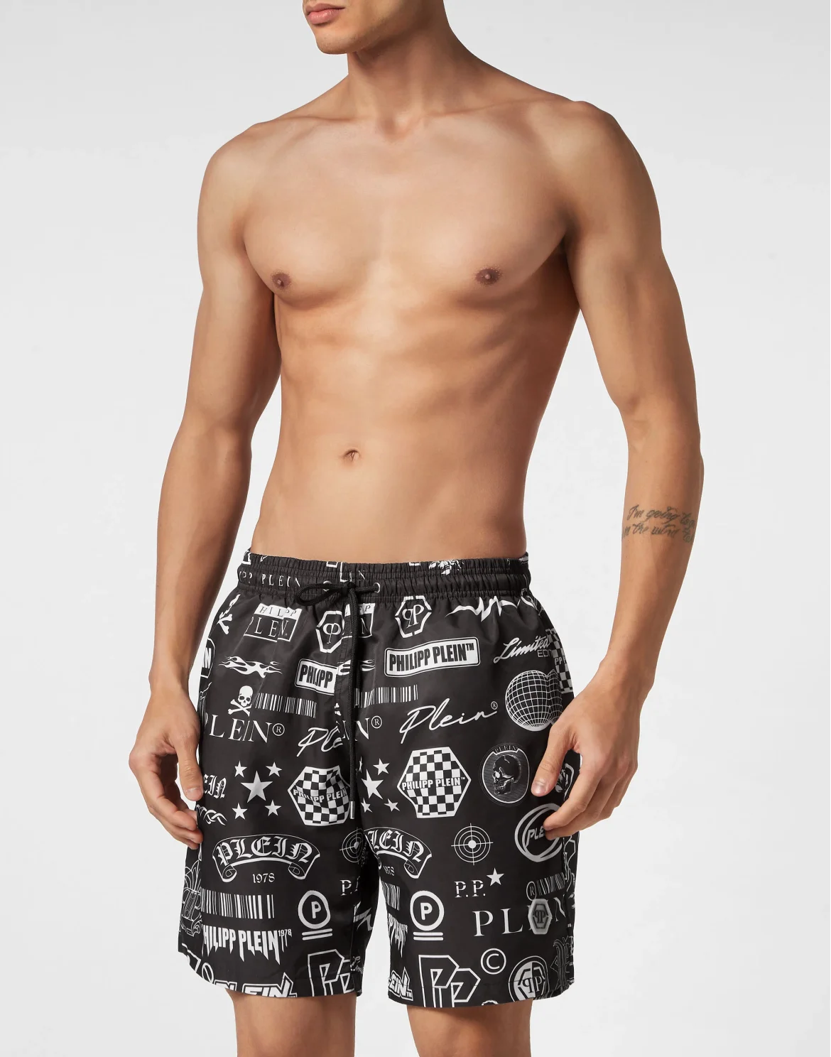 Long Swim-Trunks Logos, цвет: Черный