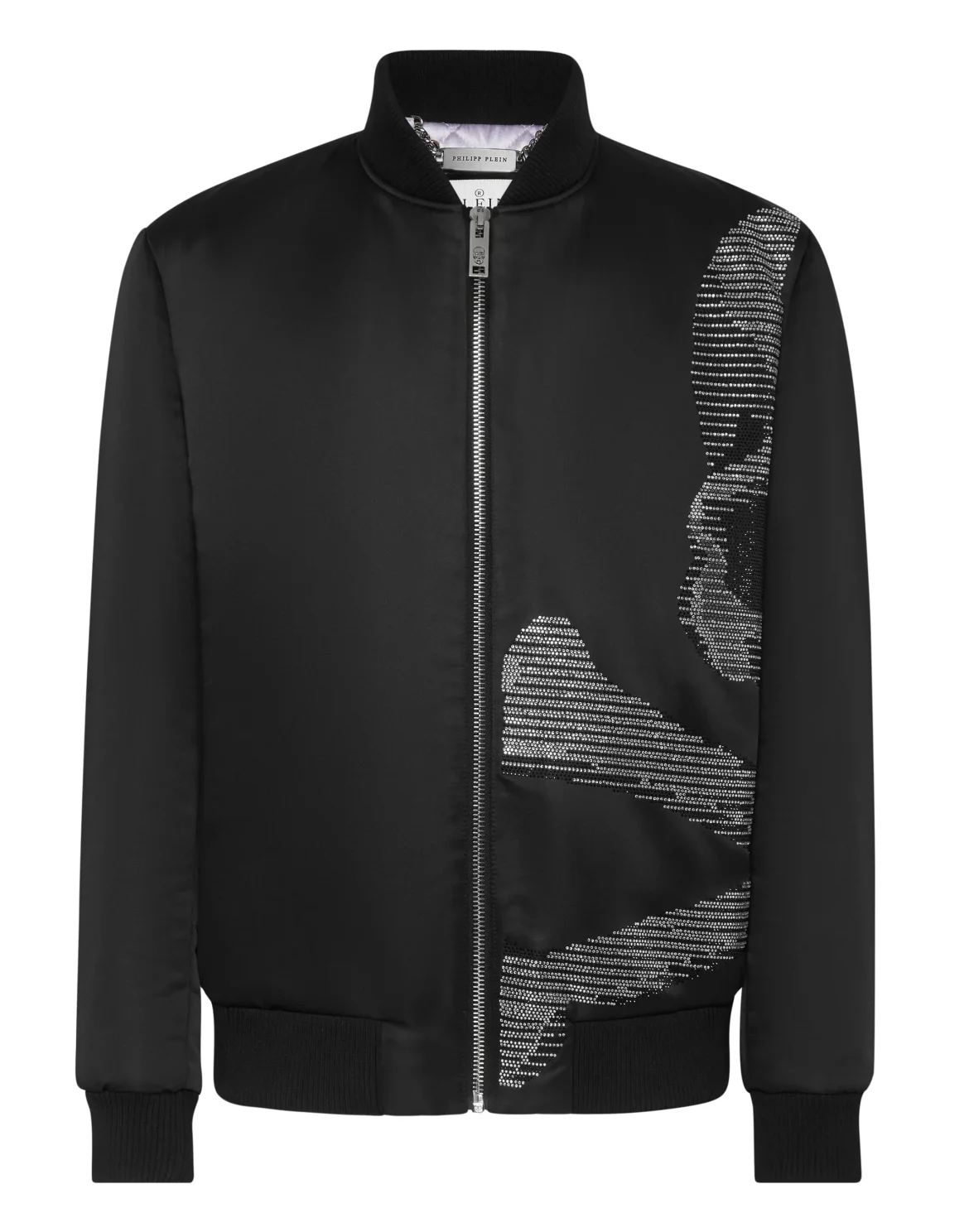 Satin Bomber Skull&Bones, цвет: Черный