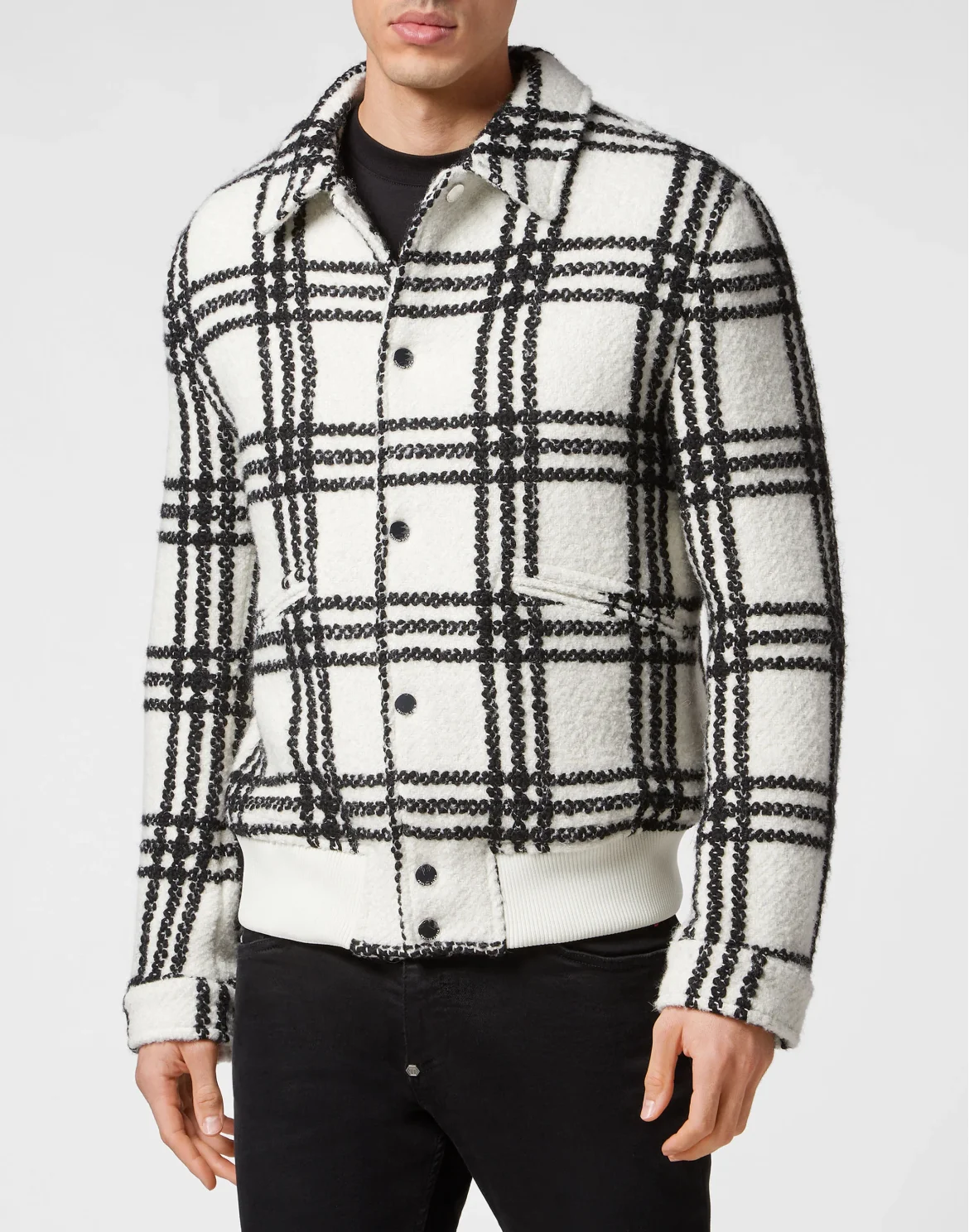 Alpaca Wool Bomber Gothic Plein, цвет: Белый