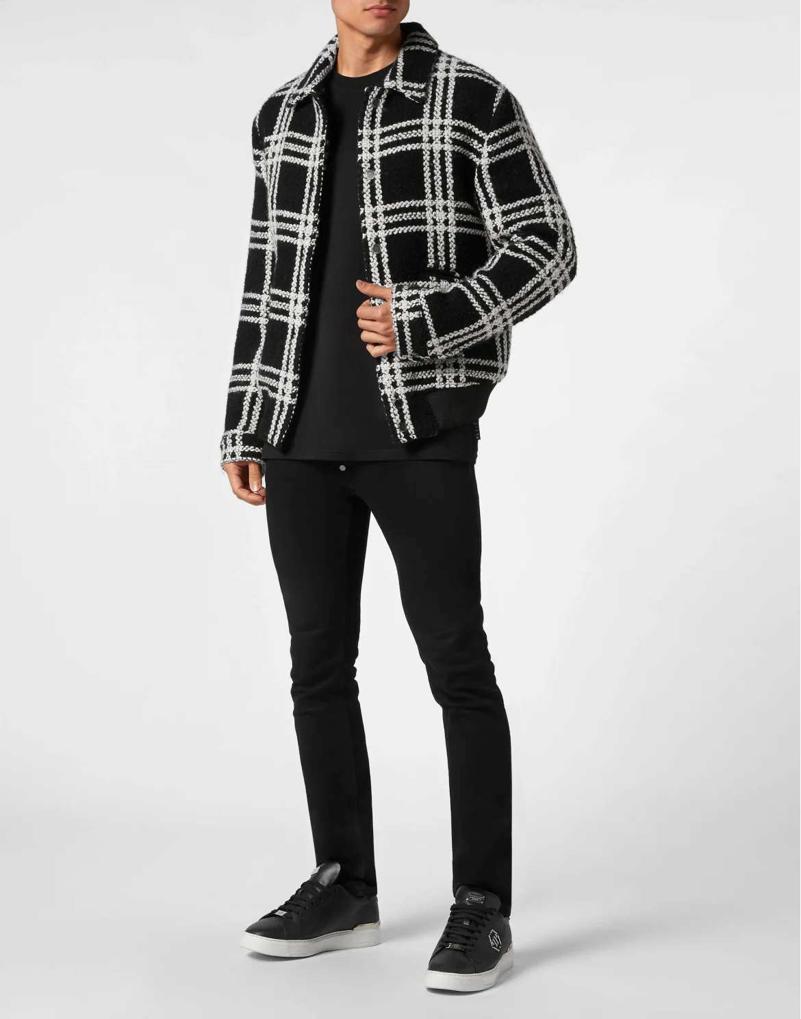 Alpaca Wool Bomber Gothic Plein, цвет: Черный