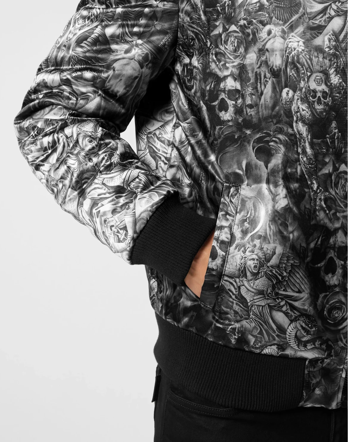Nylon Bomber Tattoo, цвет: Черный