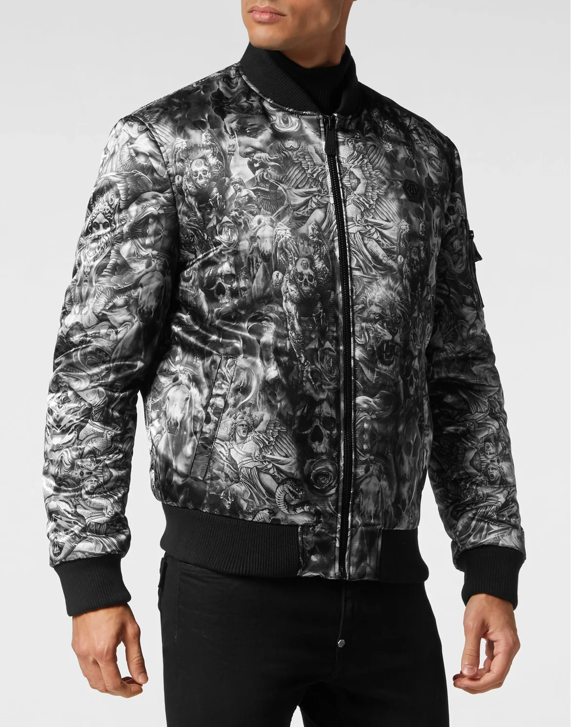 Nylon Bomber Tattoo, цвет: Черный