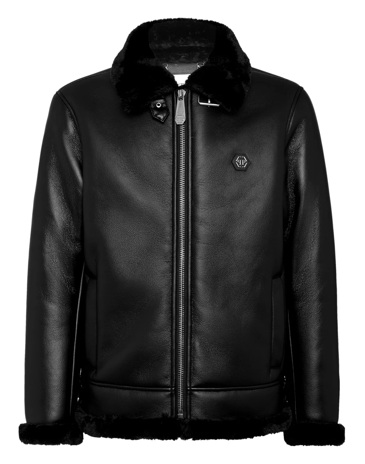 Eco Shearling Jacket, цвет: Черный