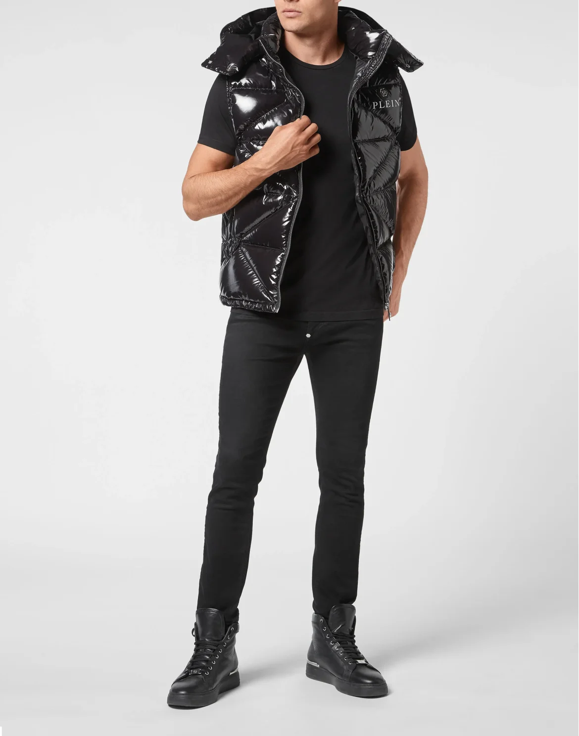 Sleeveless Jacket Hexagon, цвет: Черный