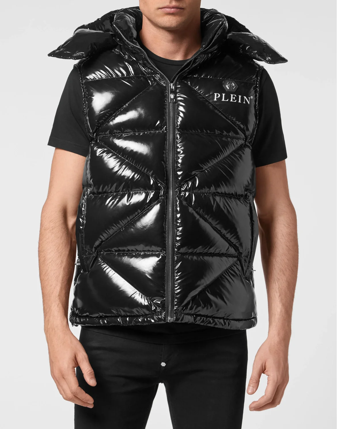 Sleeveless Jacket Hexagon, цвет: Черный