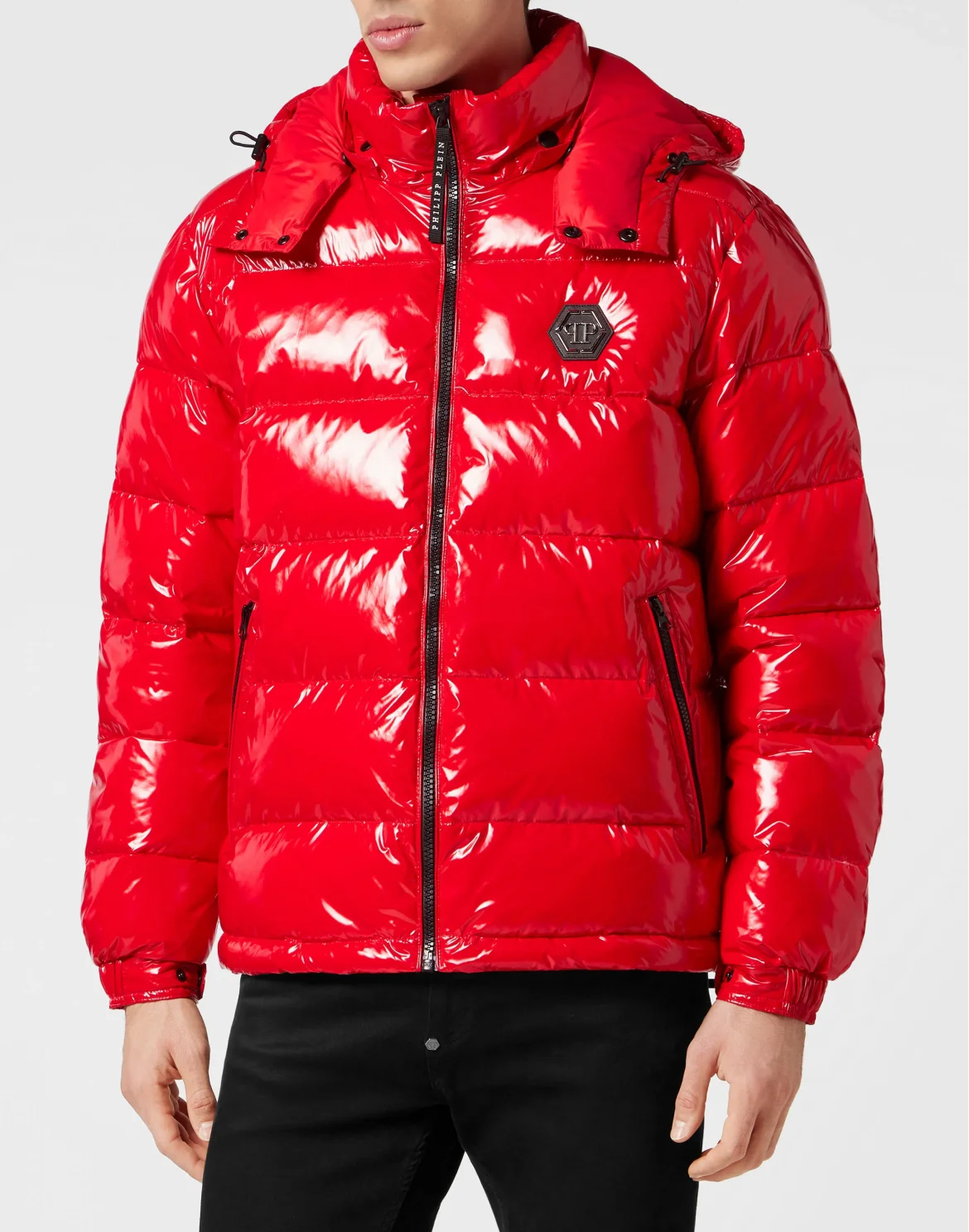 Oversize Jacket Hexagon, цвет: Красный