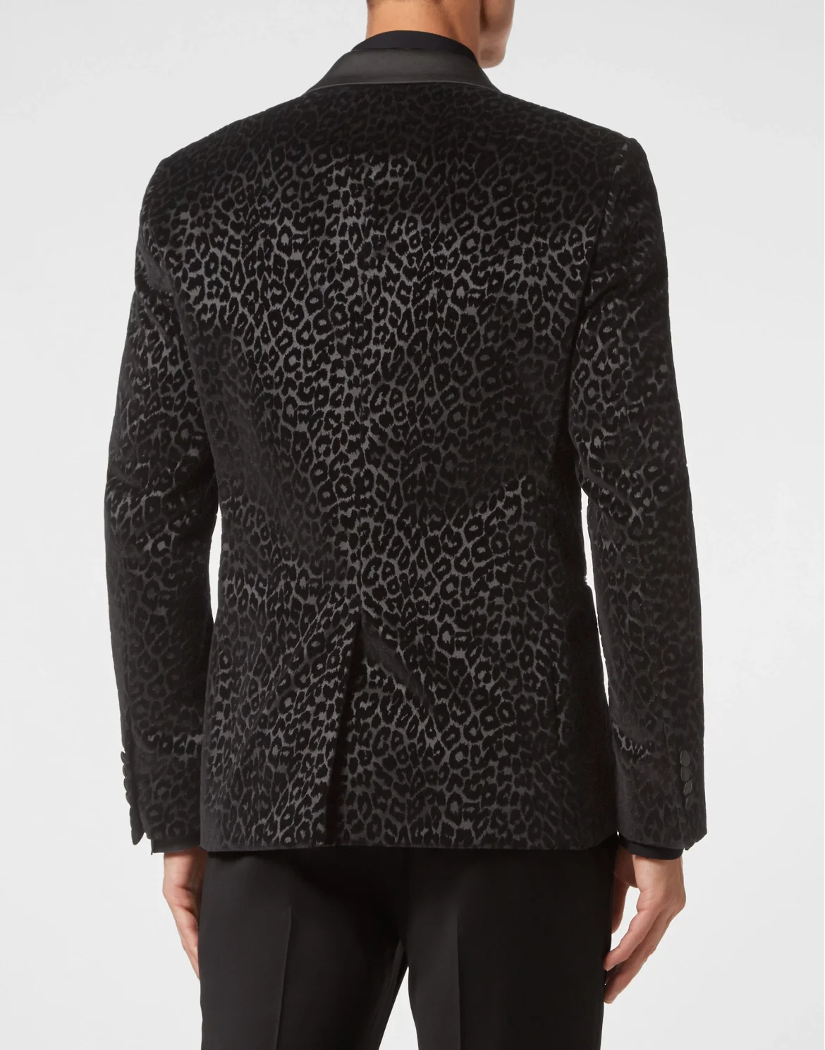 Flock Velvet Blazer Lord fit Sartorial, цвет: Черный