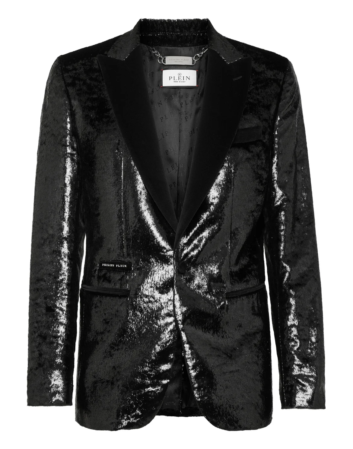 Velvet & Lurex Blazer Lord fit Sartorial, цвет: Черный