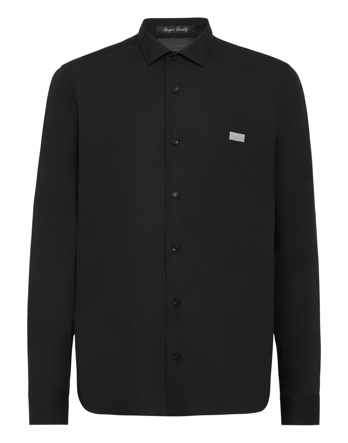 Shirt Sugar Daddy Cut LS Skull strass, цвет: Черный
