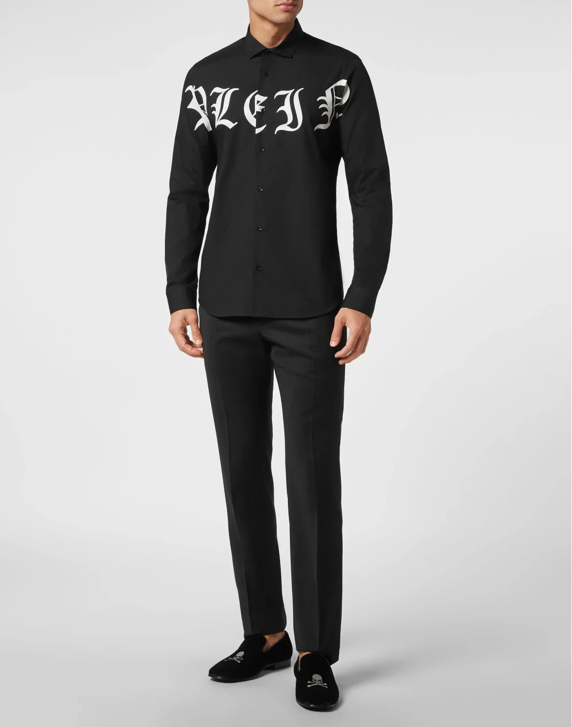 Shirt Sugar Daddy Cut LS Gothic Plein, цвет: Черный
