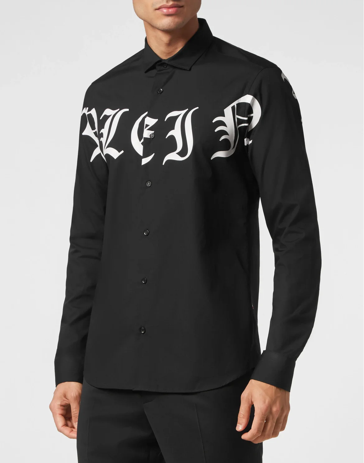Shirt Sugar Daddy Cut LS Gothic Plein, цвет: Черный