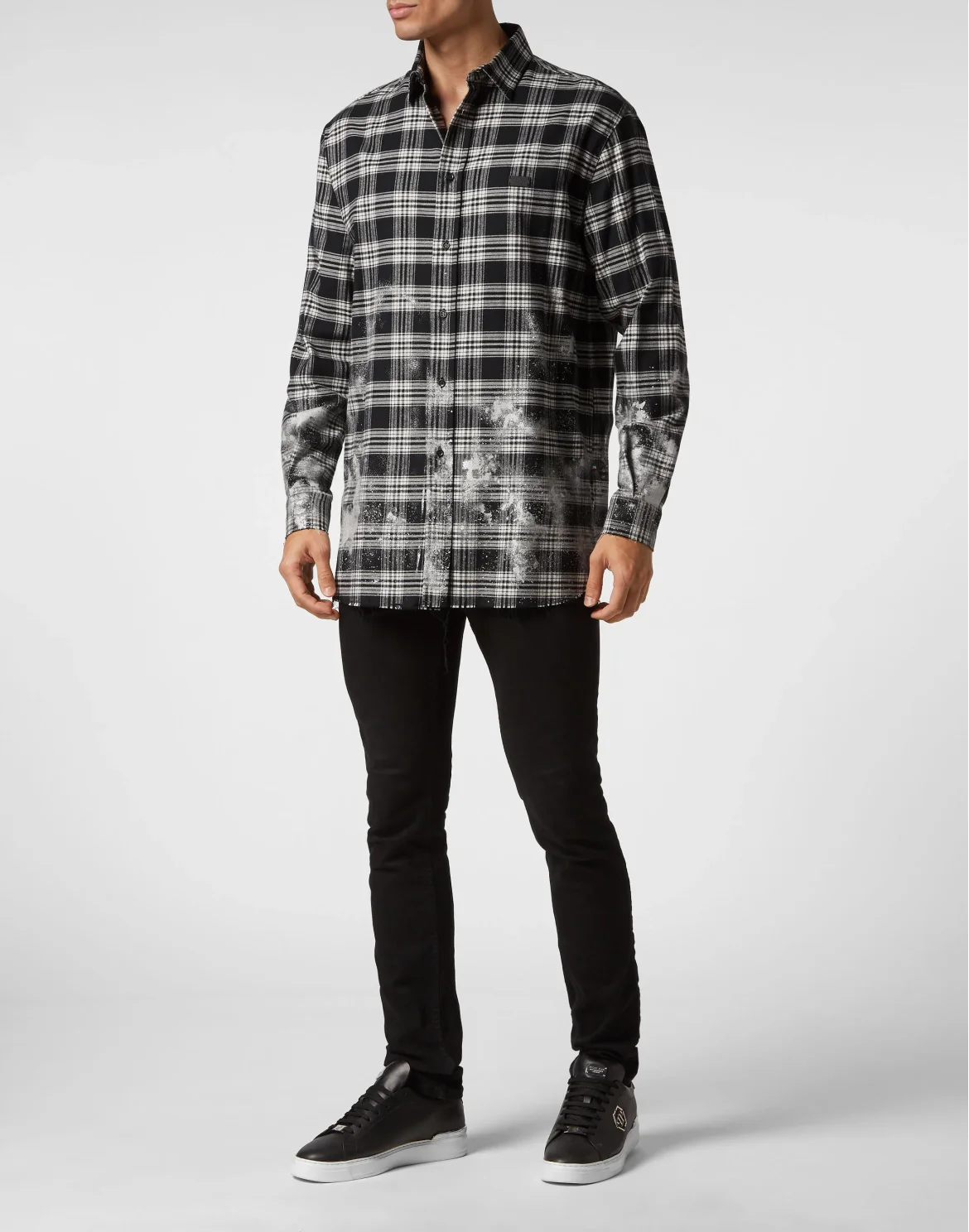 Oversized Shirt Sugar Daddy Cut LS Chrome, цвет: Черный